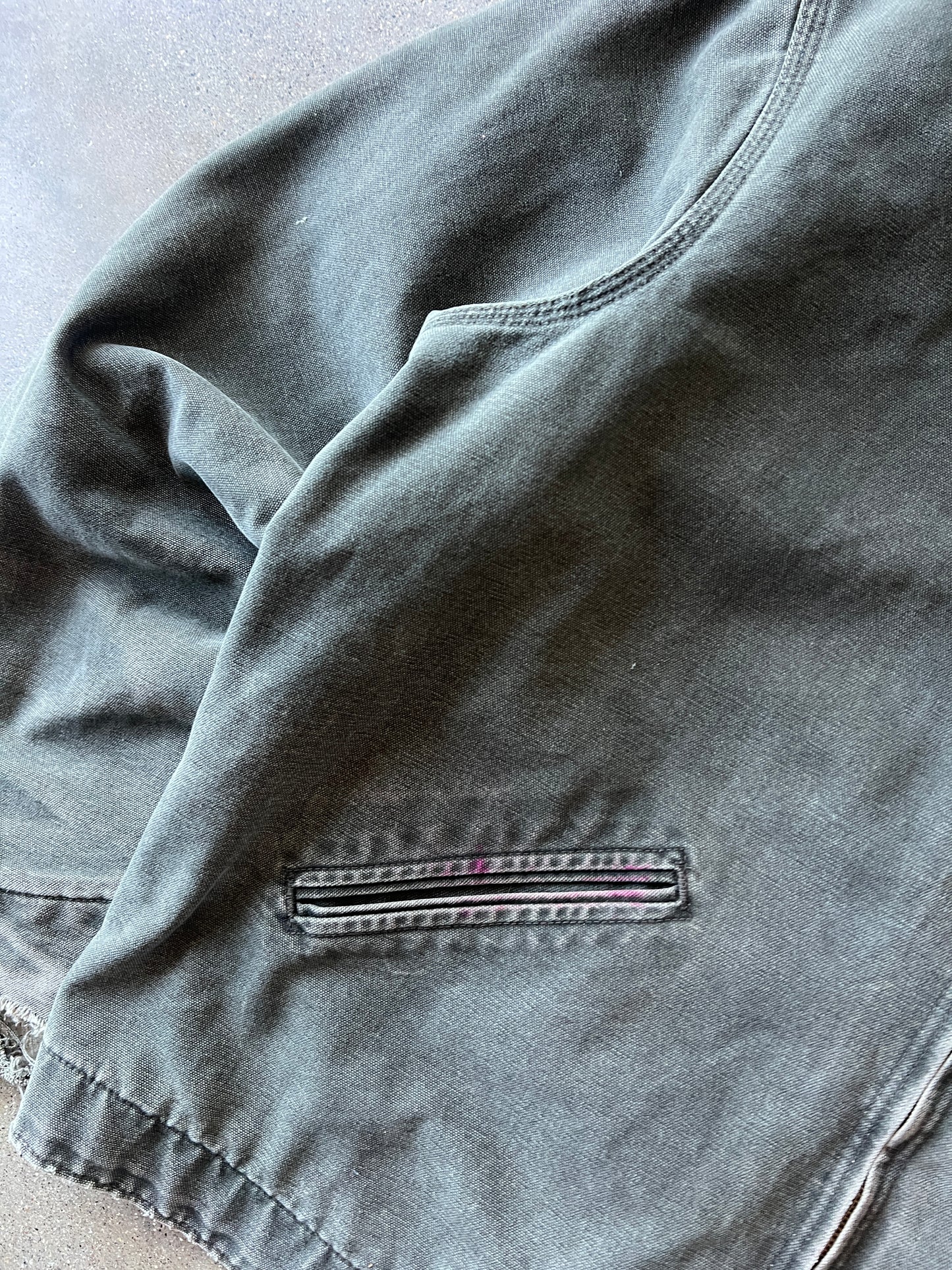 Vintage Faded Moss Green Carhartt Jacket Detroit Jacket - XL