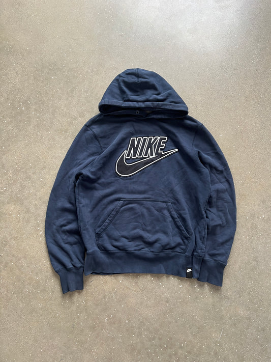 Vintage Black Spelllout Nike Hoodie - XL