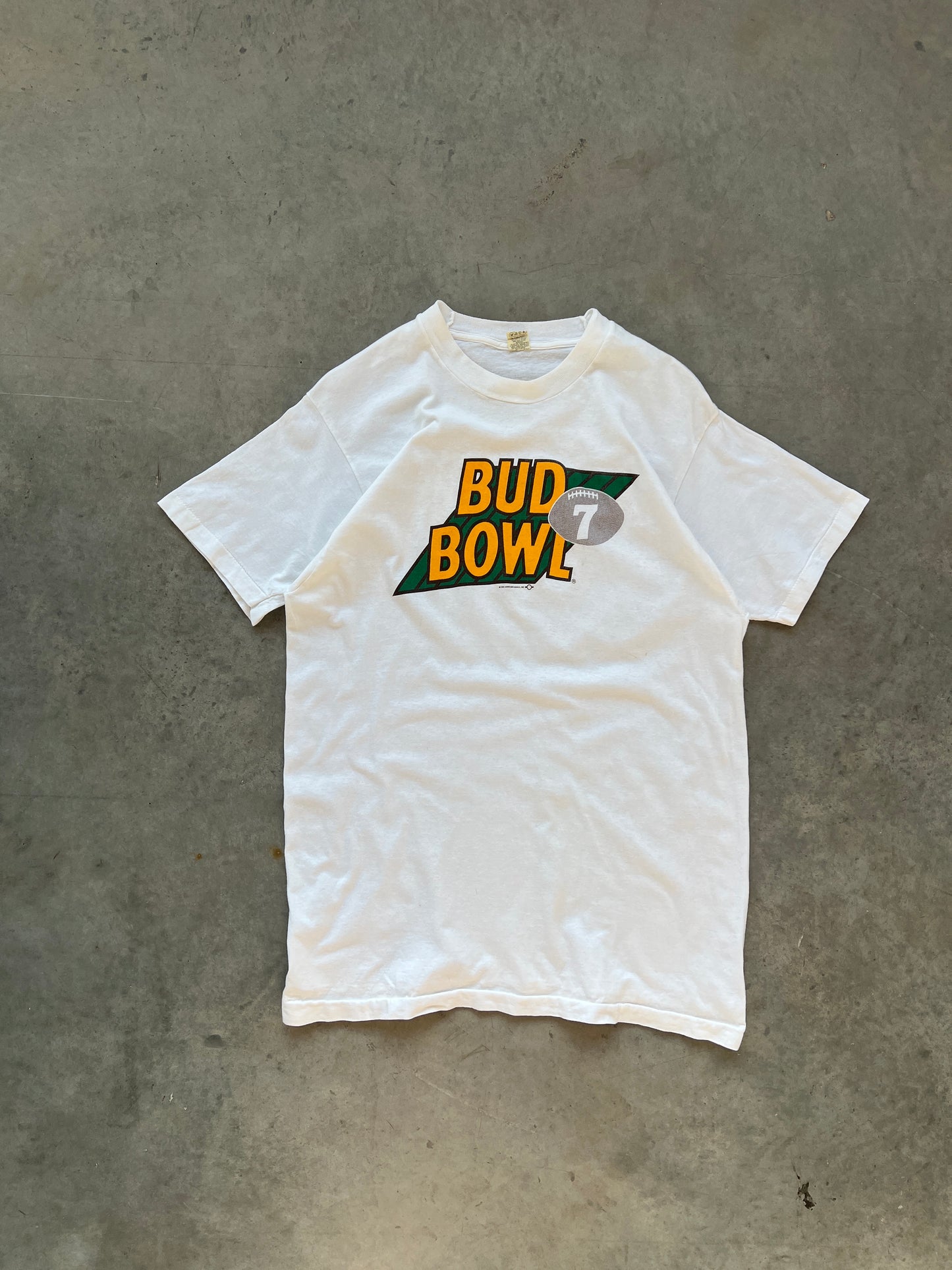 Vintage Bud Bowl Spellout Shirt - M/L