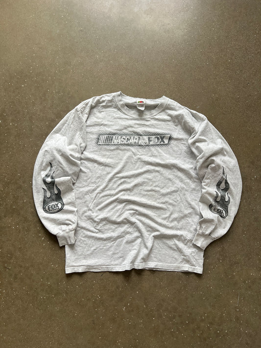 Vintage Thrashed White Fox Racing Shirt - XL