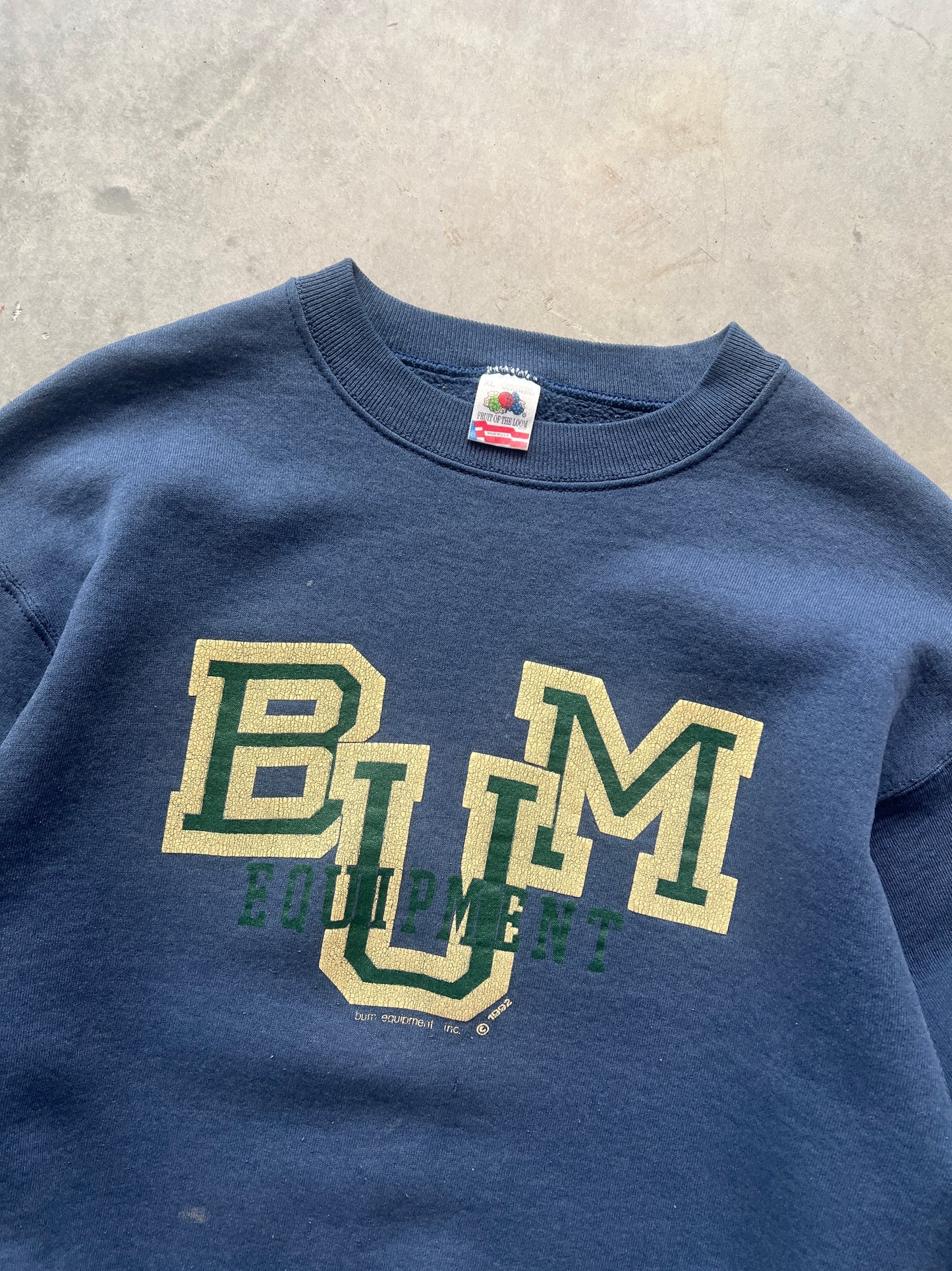 Vintage Blue Bum Equipment Crew - M/L