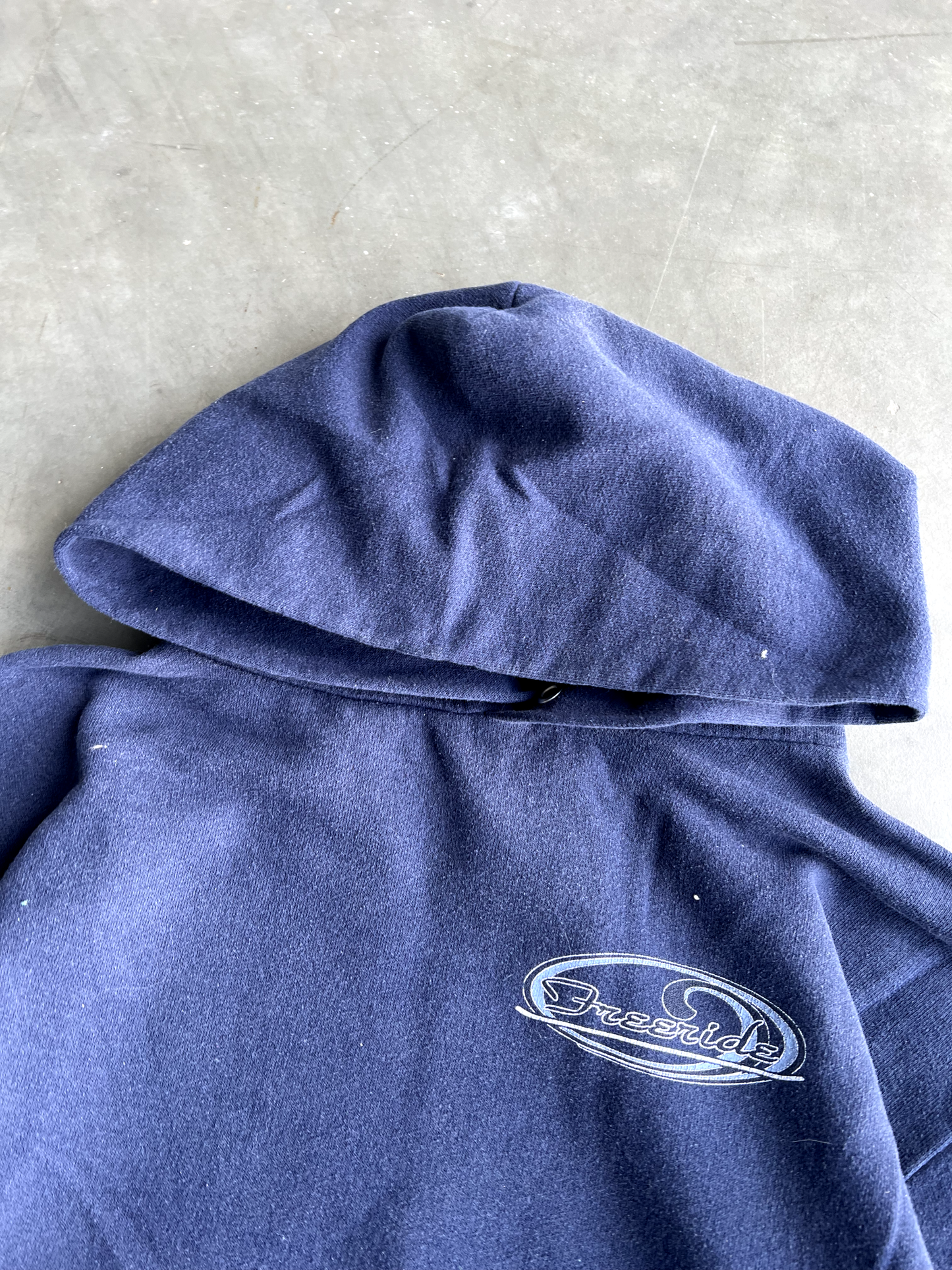 Vintage Navy Blue Surf Hoodie - L
