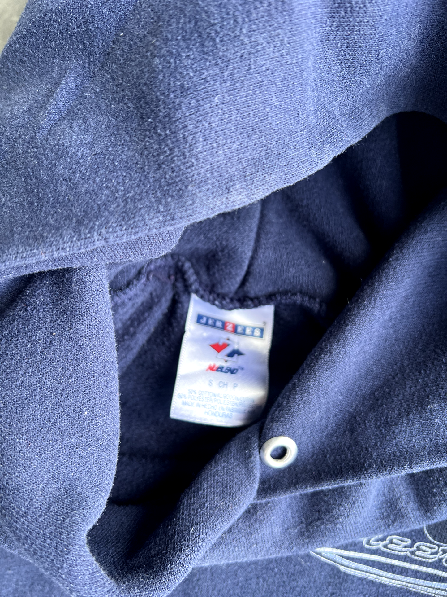 Vintage Navy Blue Surf Hoodie - L