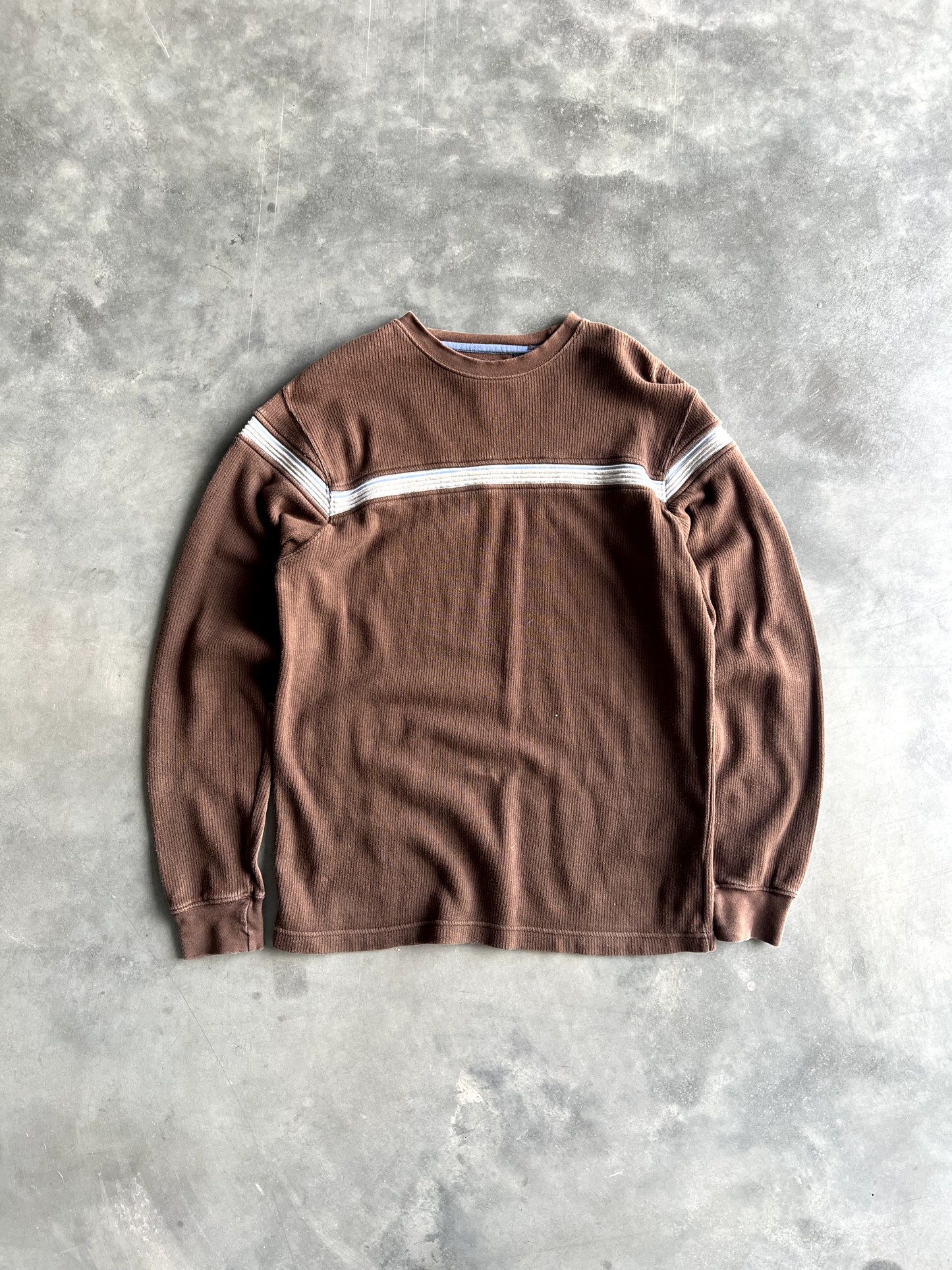 Vintage Brown Striped Long Sleeve - S