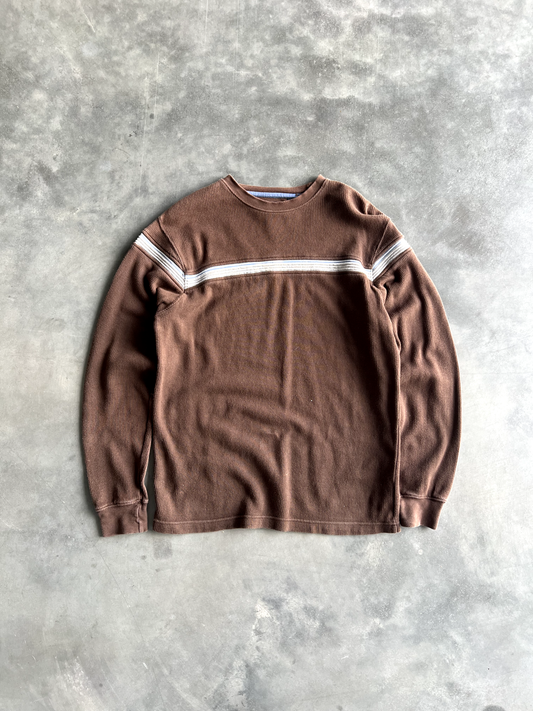 Vintage Brown Striped Long Sleeve - S