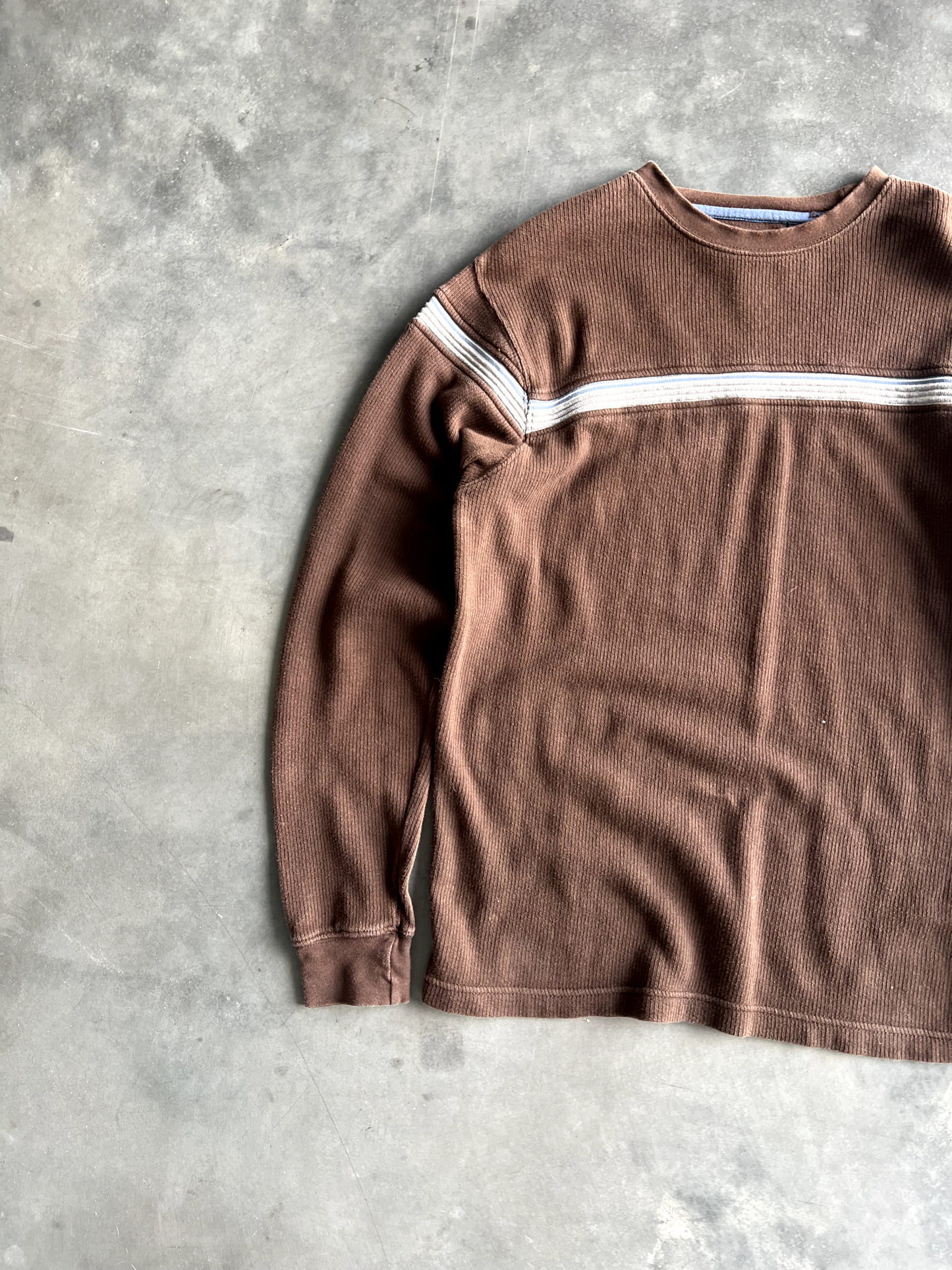 Vintage Brown Striped Long Sleeve - S