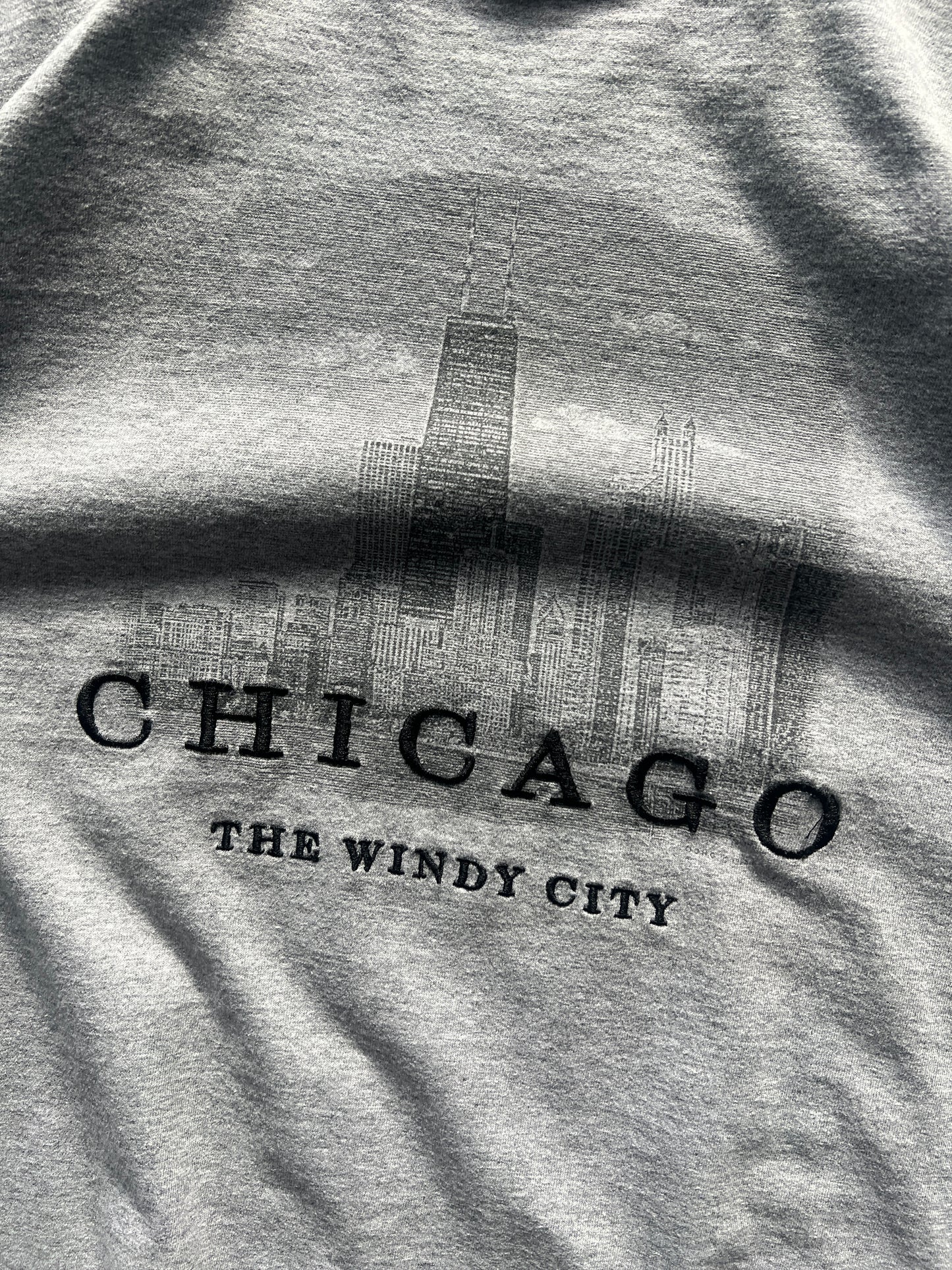 Vintage Grey Chicago Spellout Shirt - S/M