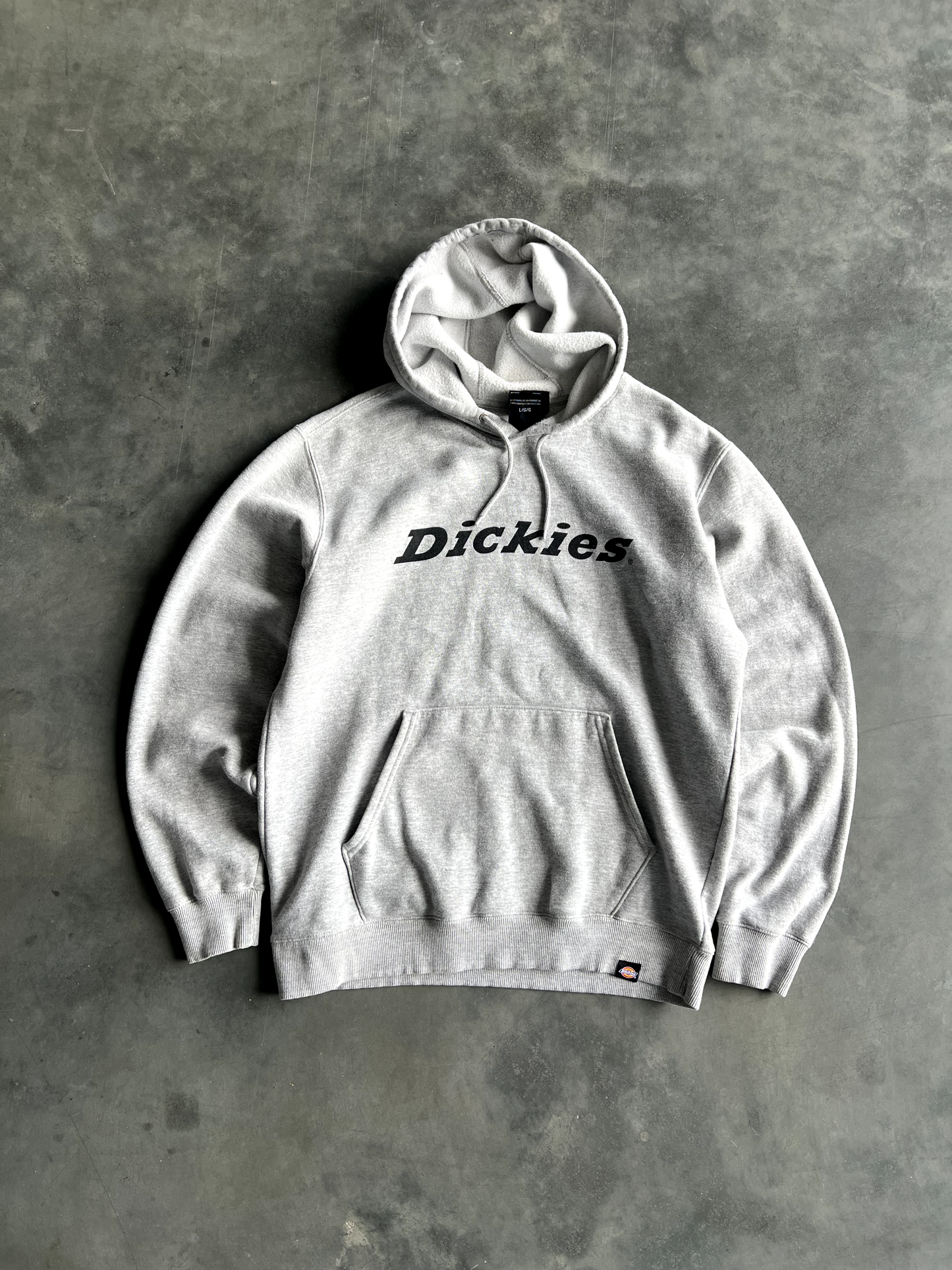 Vintage Grey Dickies Hoodie - L