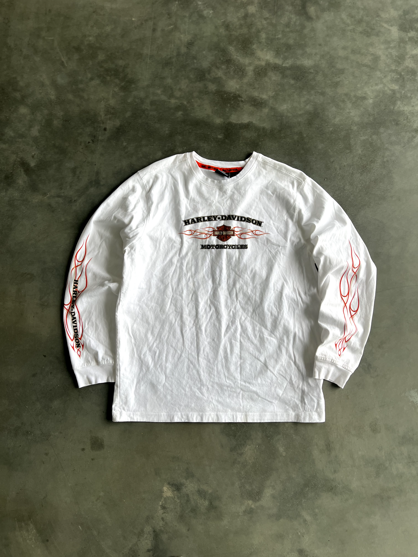 Vintage White Harley Long Sleeve - XL