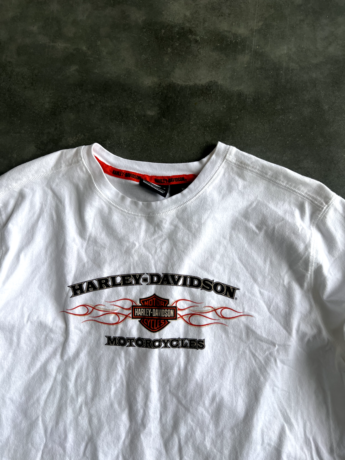 Vintage White Harley Long Sleeve - XL