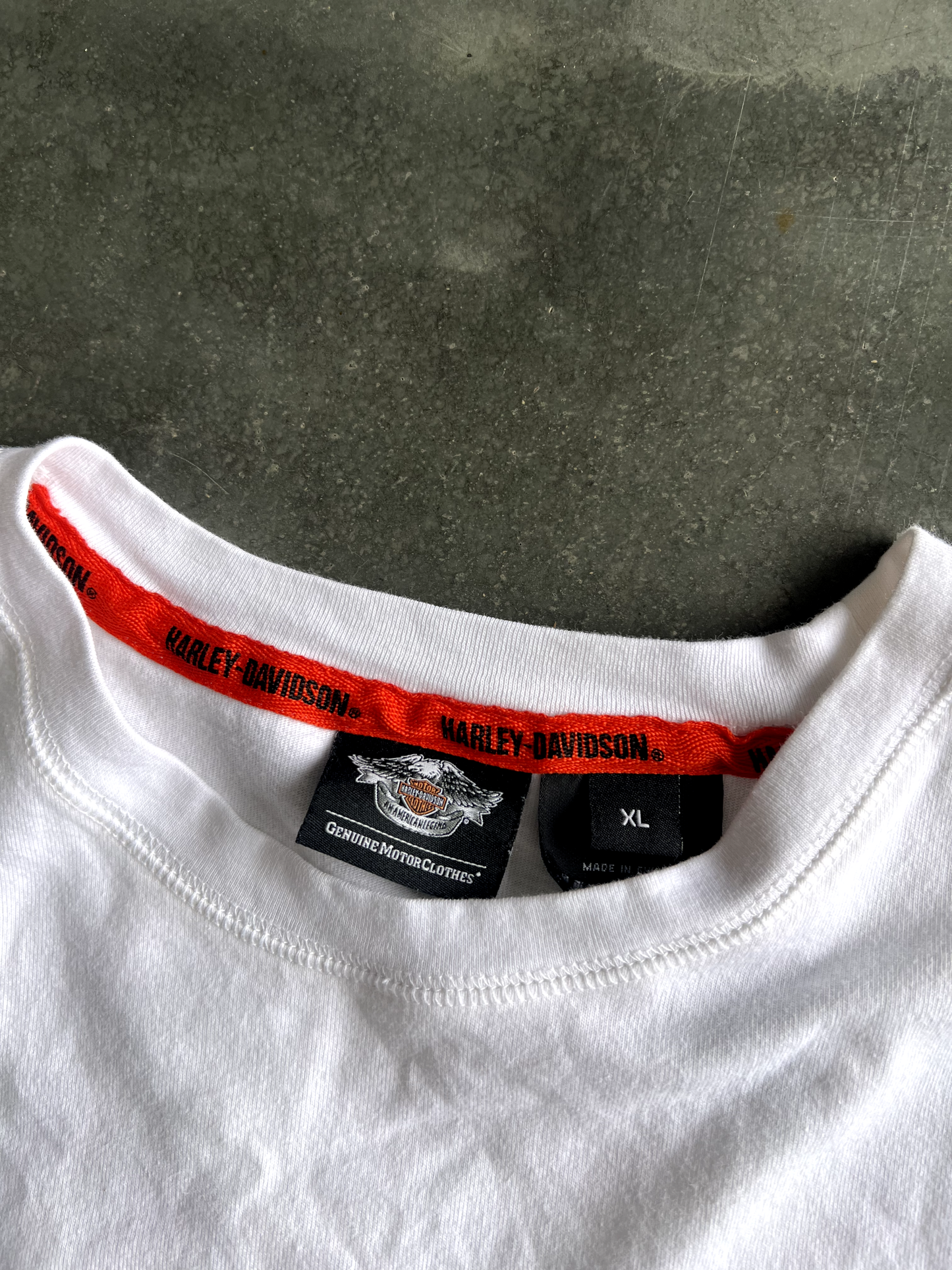 Vintage White Harley Long Sleeve - XL