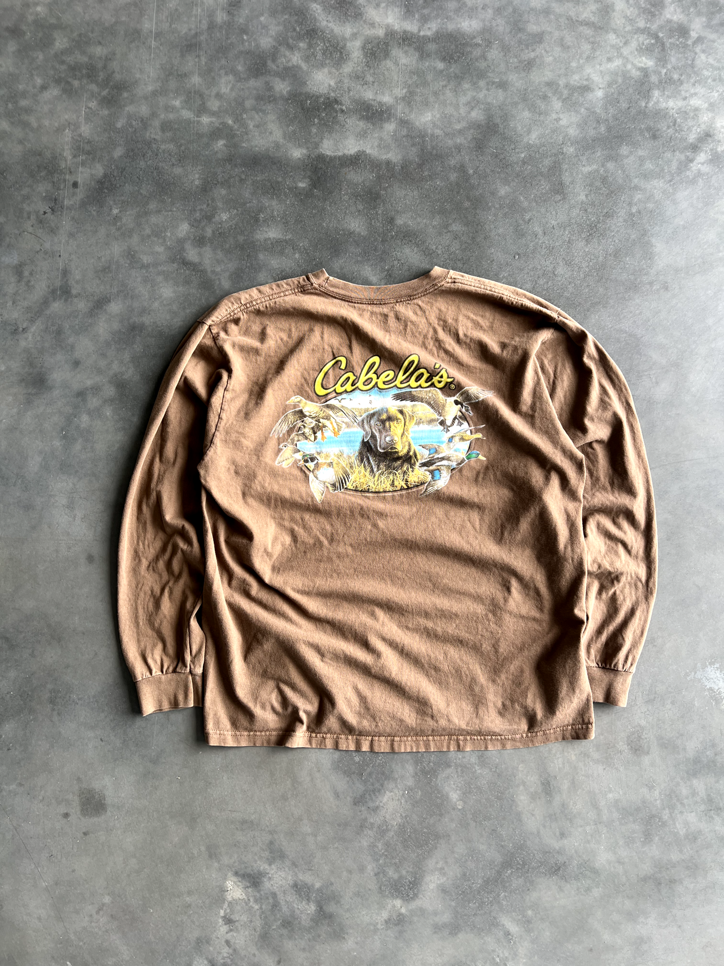 Vintage Tan Cabela's Long Sleeve - L
