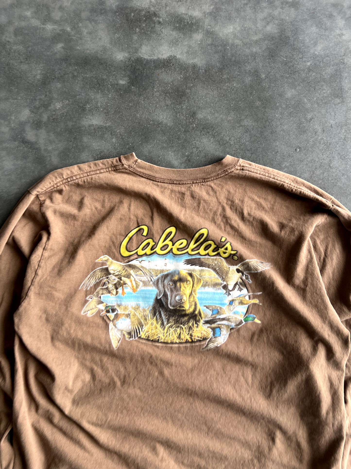 Vintage Tan Cabela's Long Sleeve - L