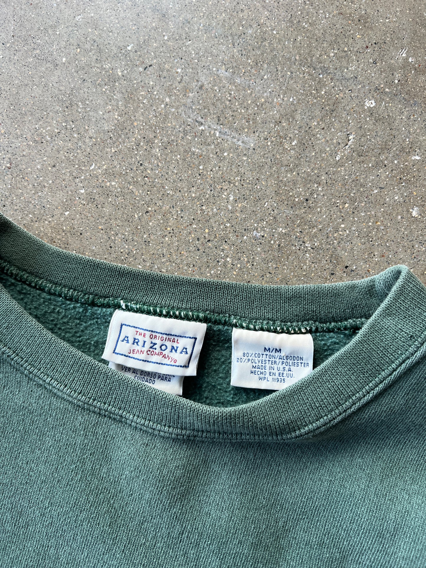 Vintage Green Arizona Jean Company Crew Neck - M