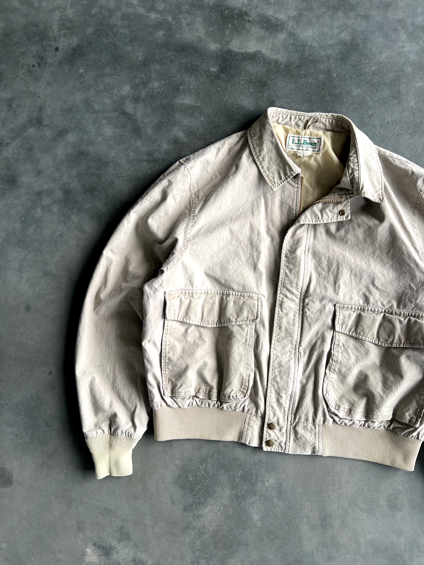 Vintage Cream Cargo Jacket - XL