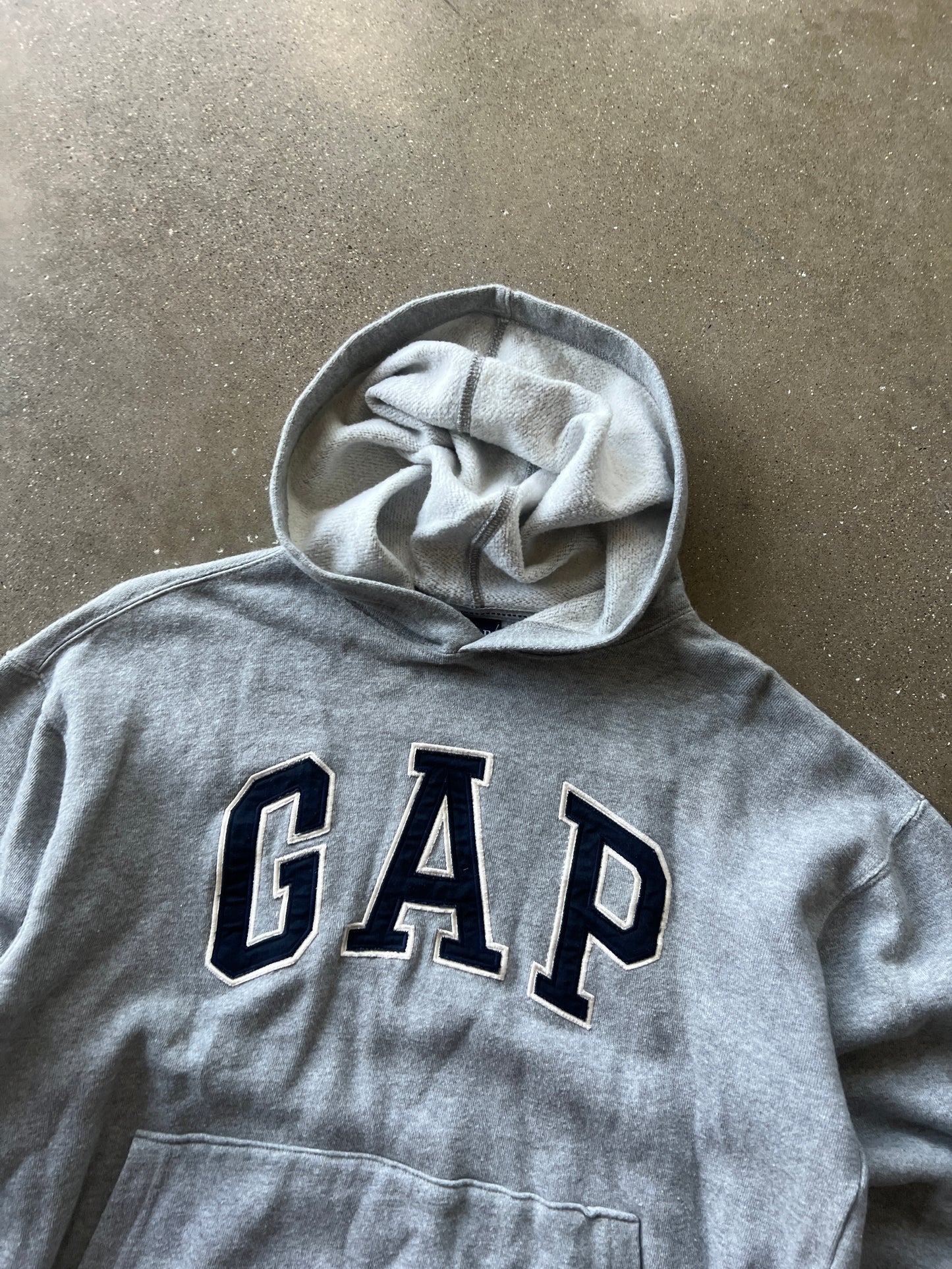 Vintage Grey Gap Hoodie - XL