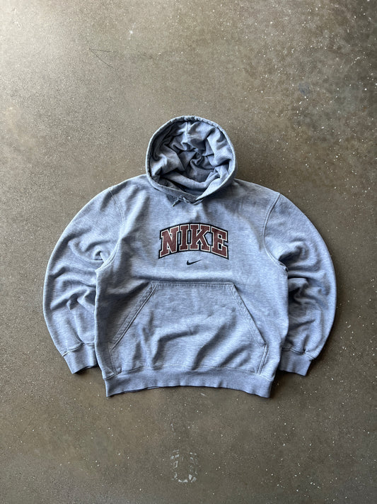 Vintage Grey Nike Hoodie - M