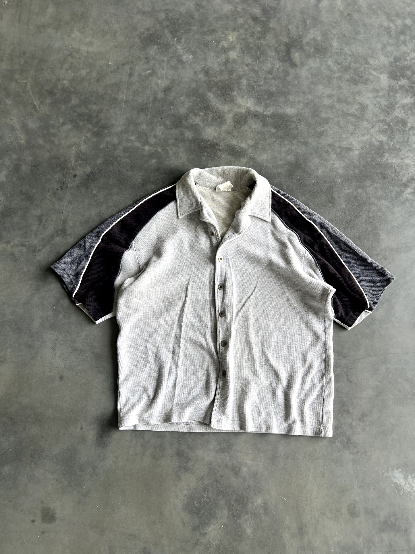 Vintage Grey Button Up Shirt - XL
