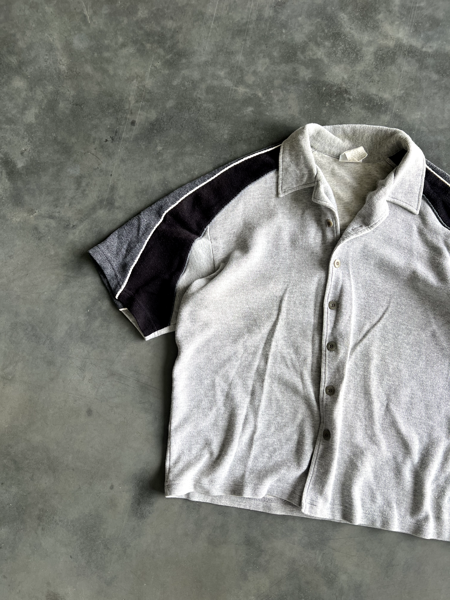 Vintage Grey Button Up Shirt - XL