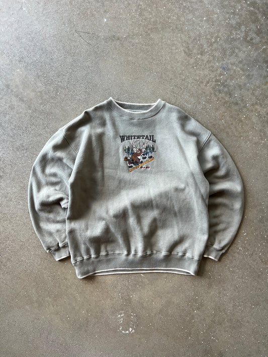 Vintage Whitetail Crew Neck Sweater - XL