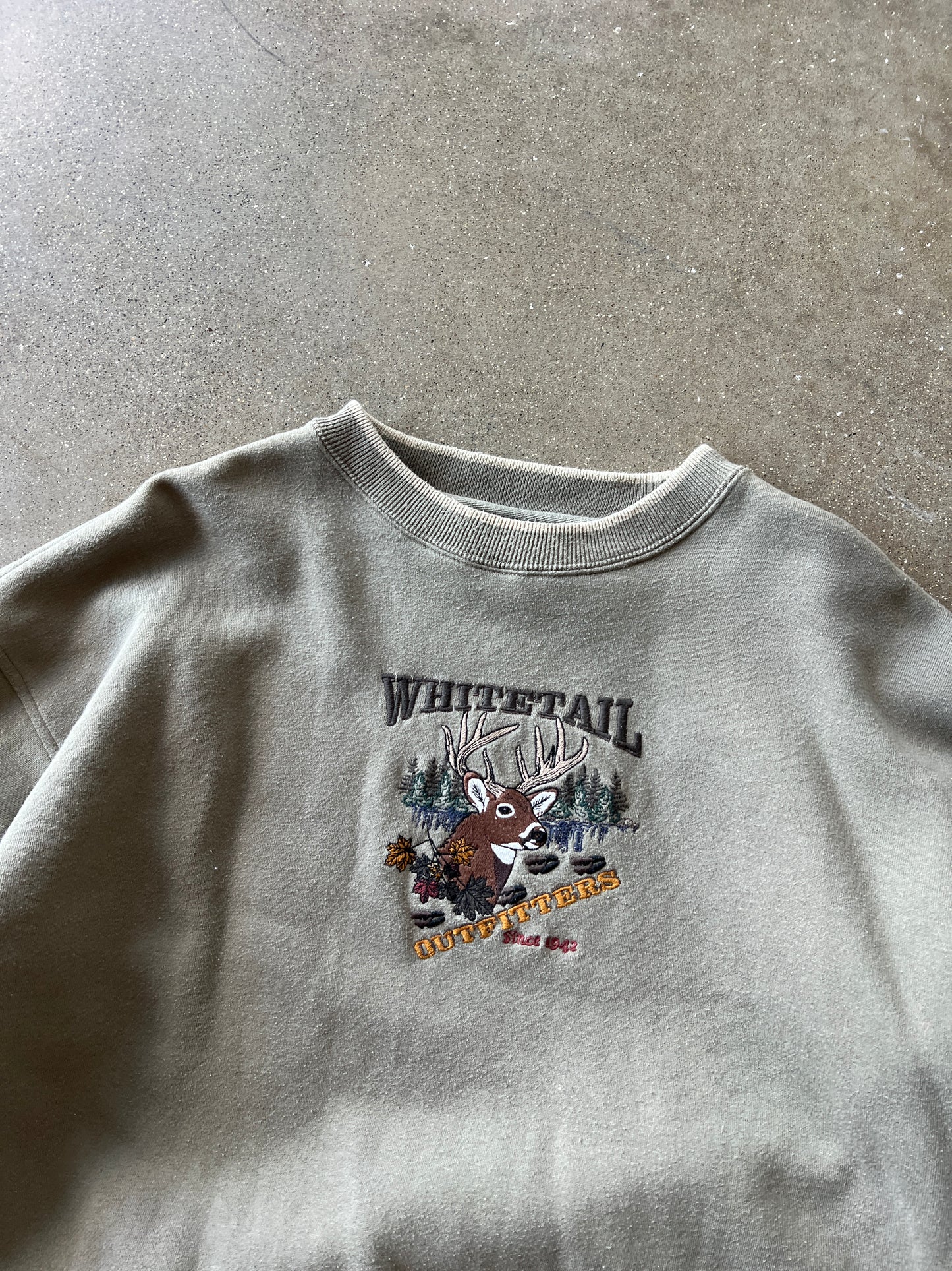 Vintage Whitetail Crew Neck Sweater - XL