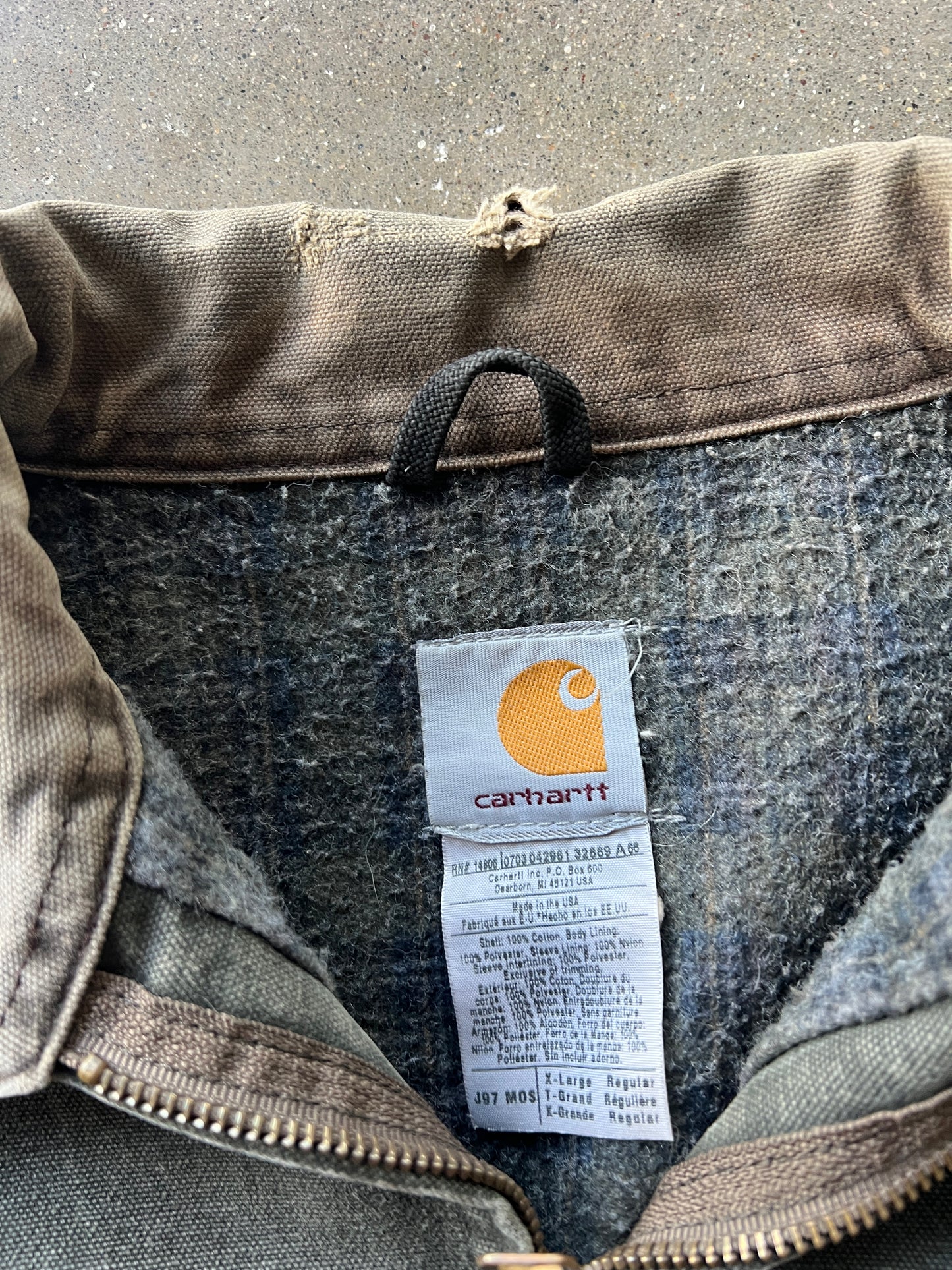 Vintage Faded Grey Carhartt - XL