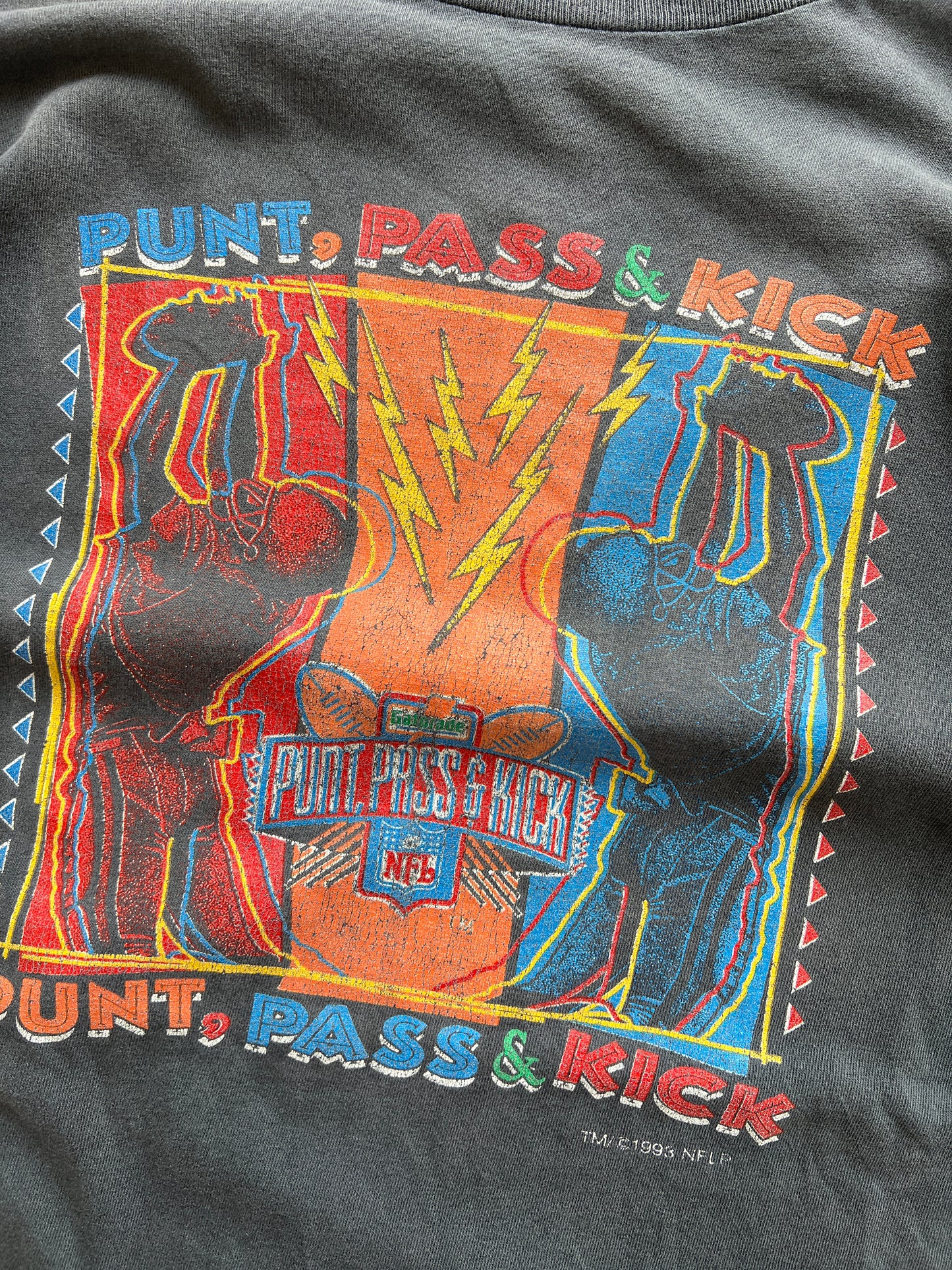 Vintage Punt, Pass & Kick Football Shirt - M