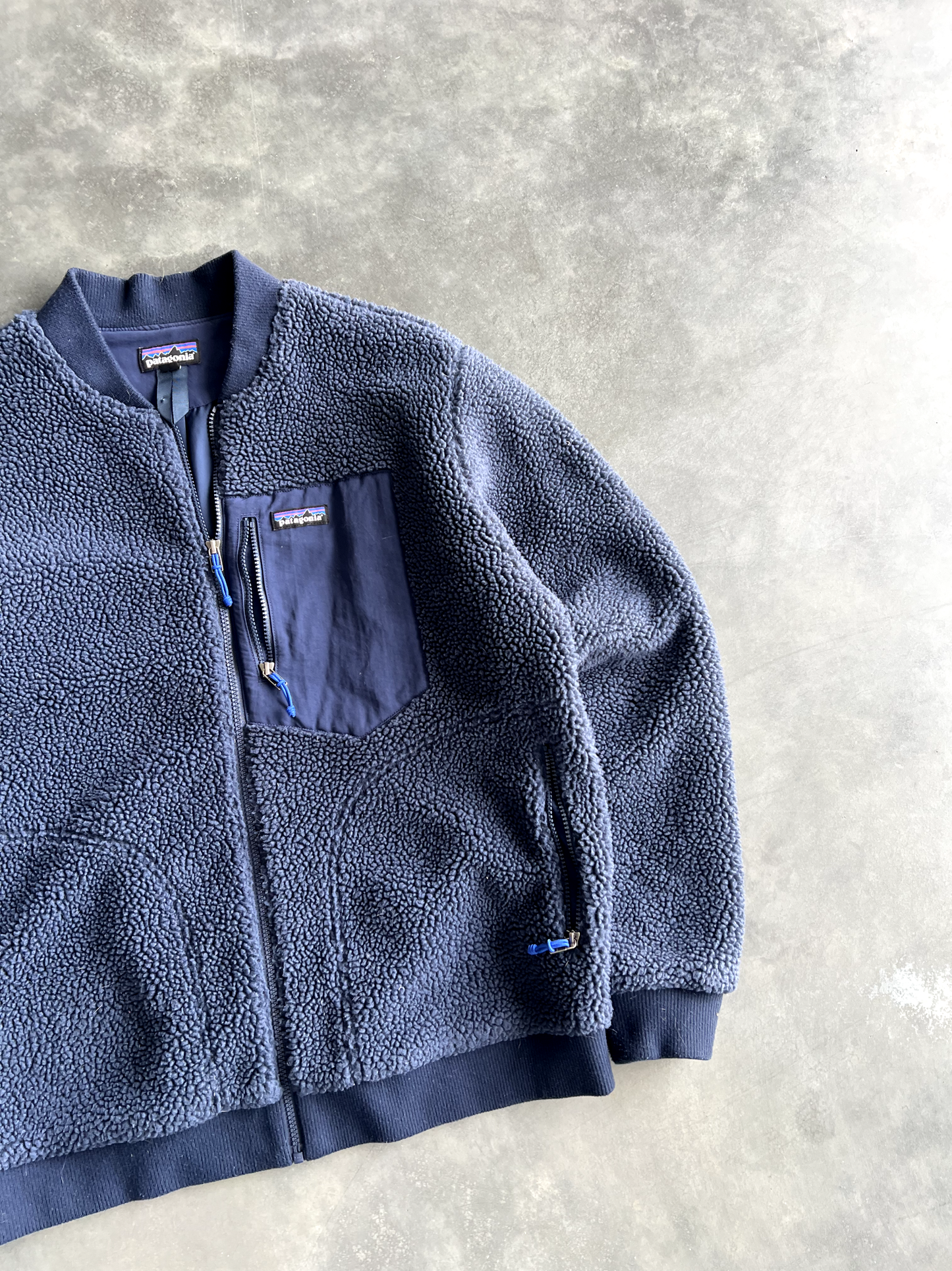 Vintage Blue Patagonia Fleece Zip Up - XL