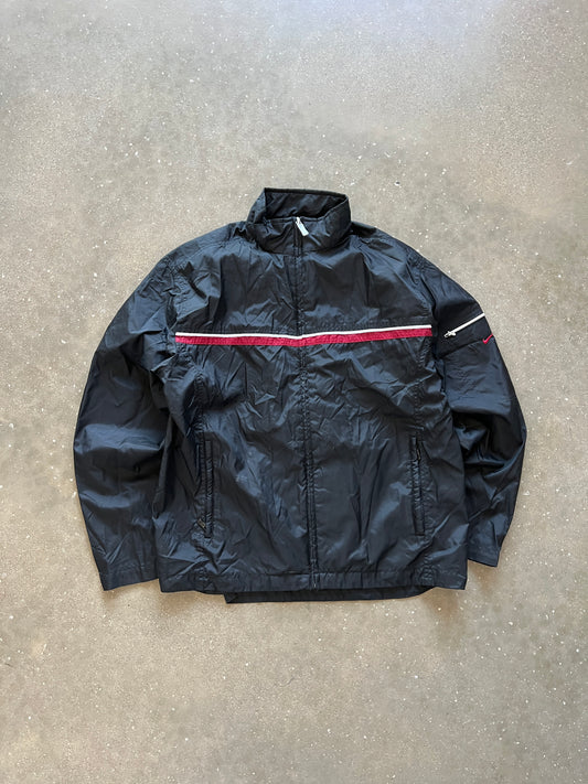 Vintage Black Nike Swoosh Jacket - L