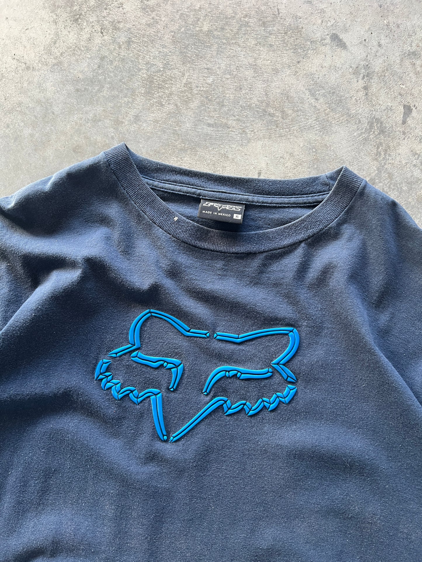 Vintage Blue Fox Racing Shirt - L