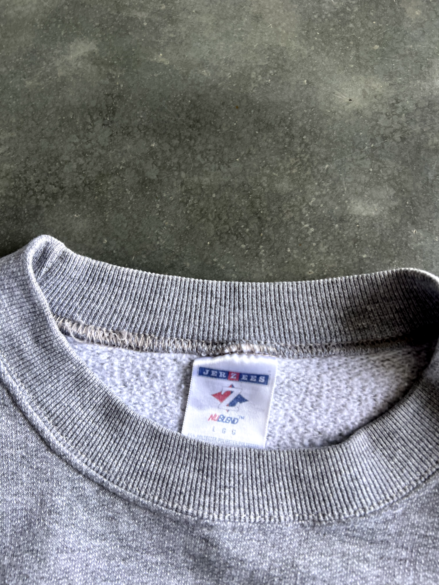 Vintage Grey Iowa State Spellout Crew - L