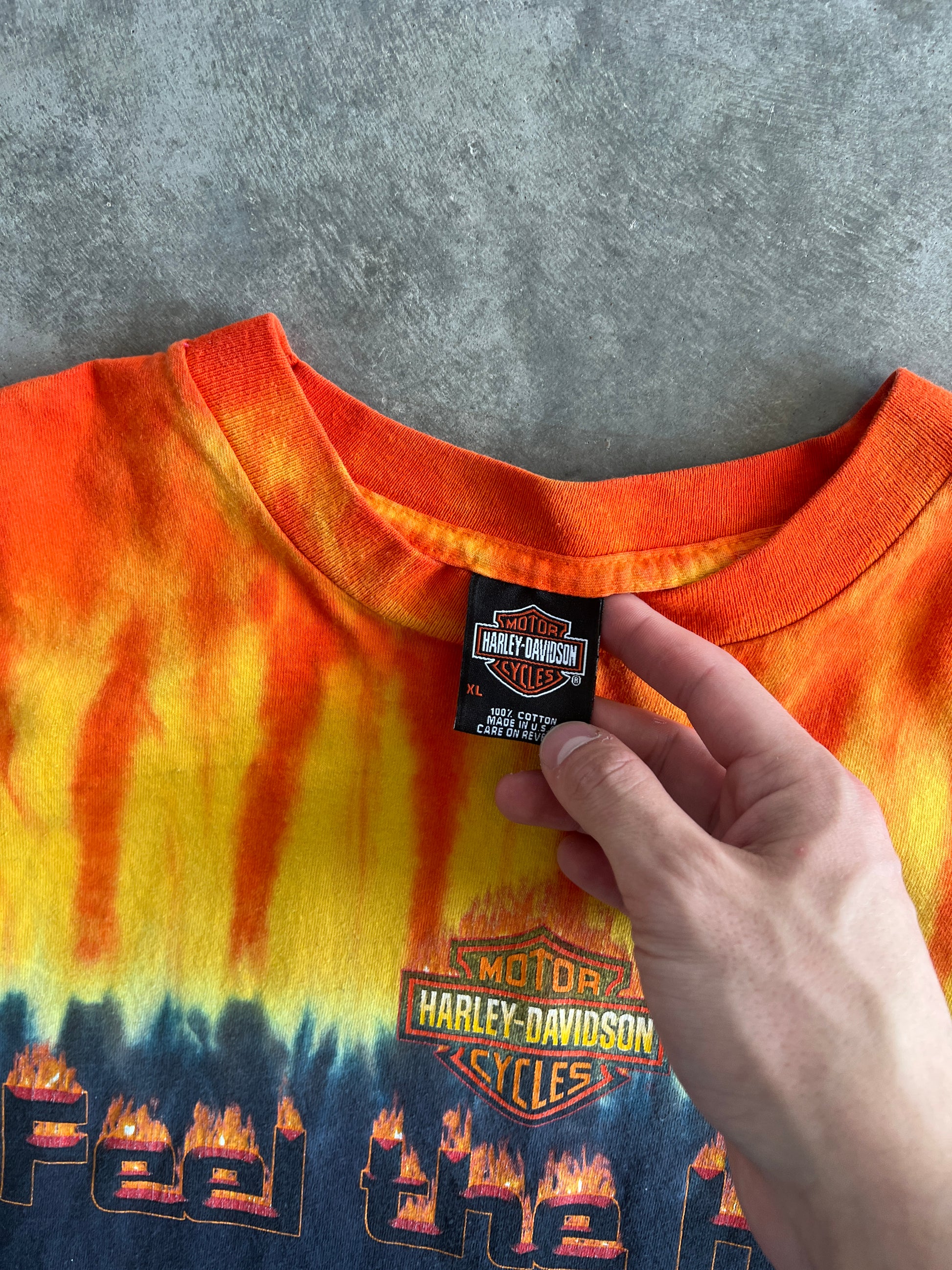 Vintage Feel The Heat Harley Davidson Shirt - XL