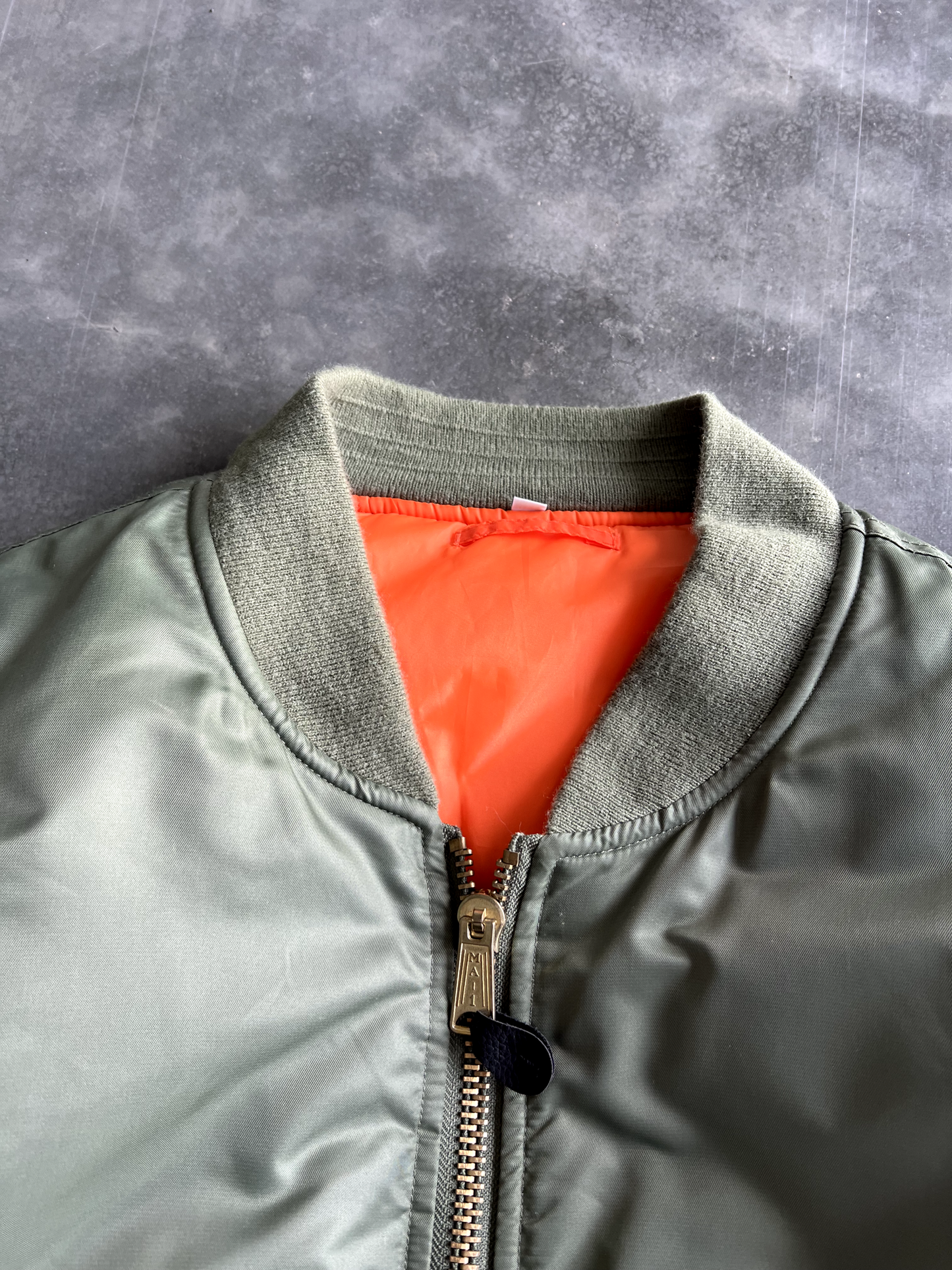 Vintage Green Bomber Jacket - L