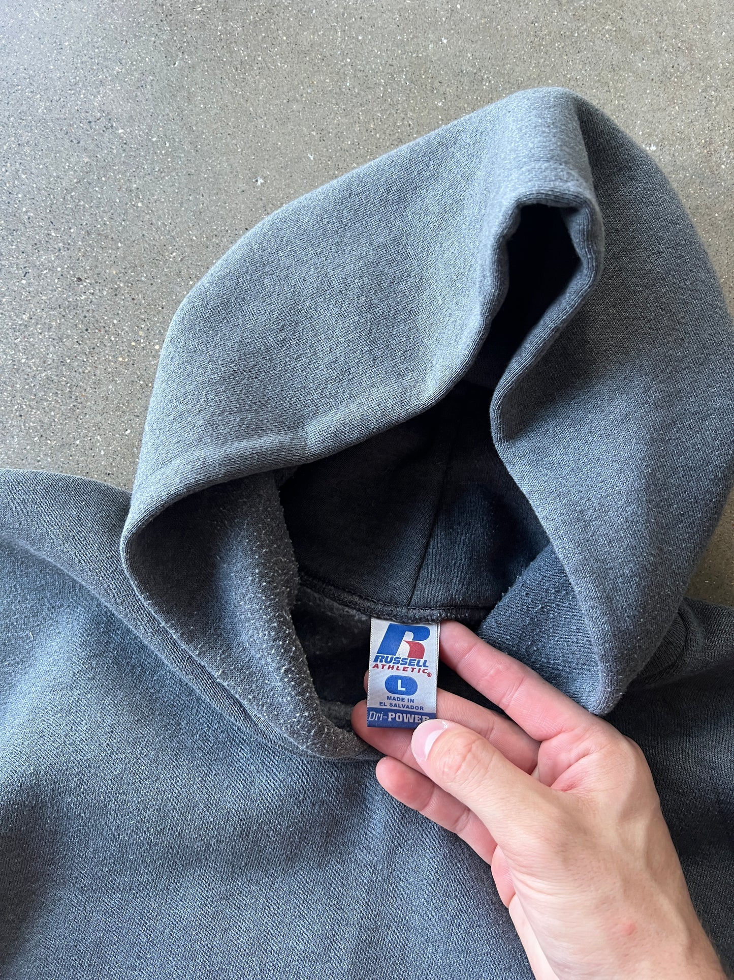 Vintage Grey Russell Athletic Hoodie - L