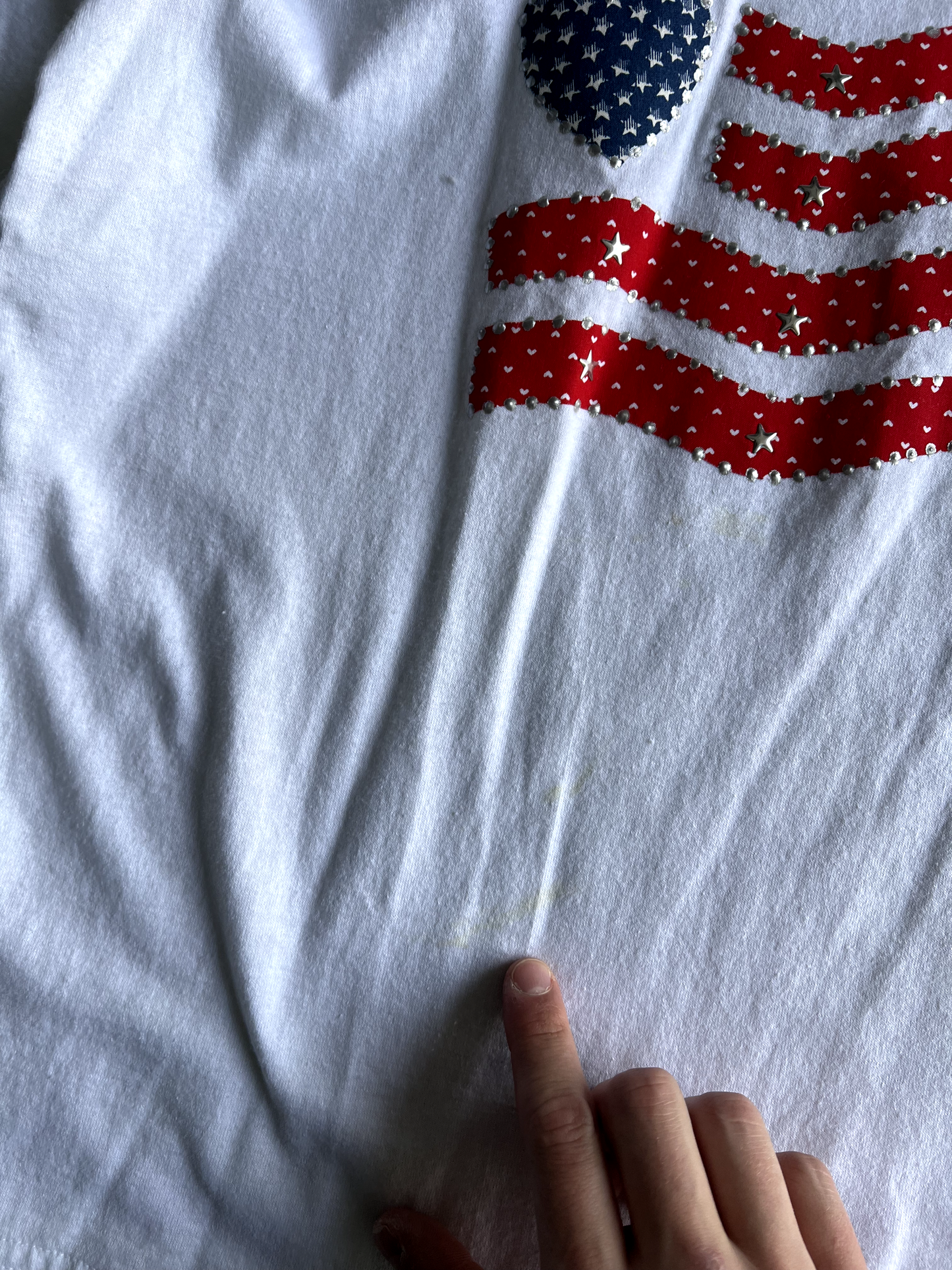 Vintage White America Graphic Tee - M