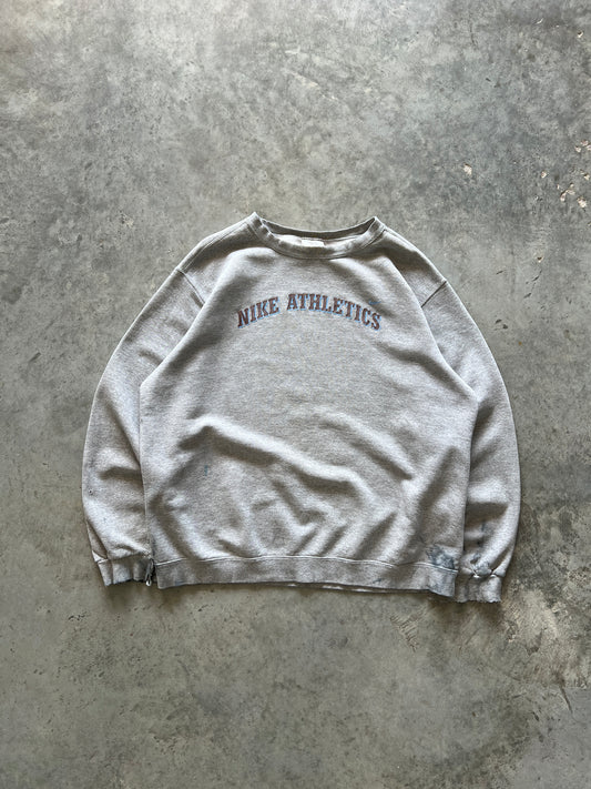 Vintage Grey Nike Spellout Crew - XL