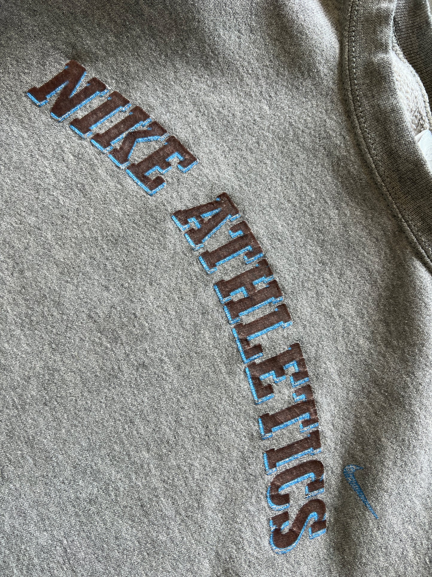 Vintage Grey Nike Spellout Crew - XL