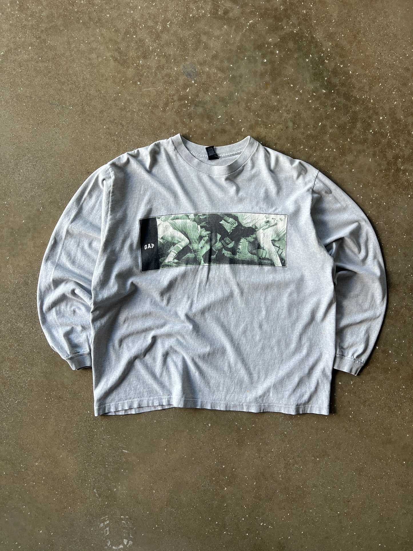 Vintage Grey Gap Long Sleeve Shirt - XL