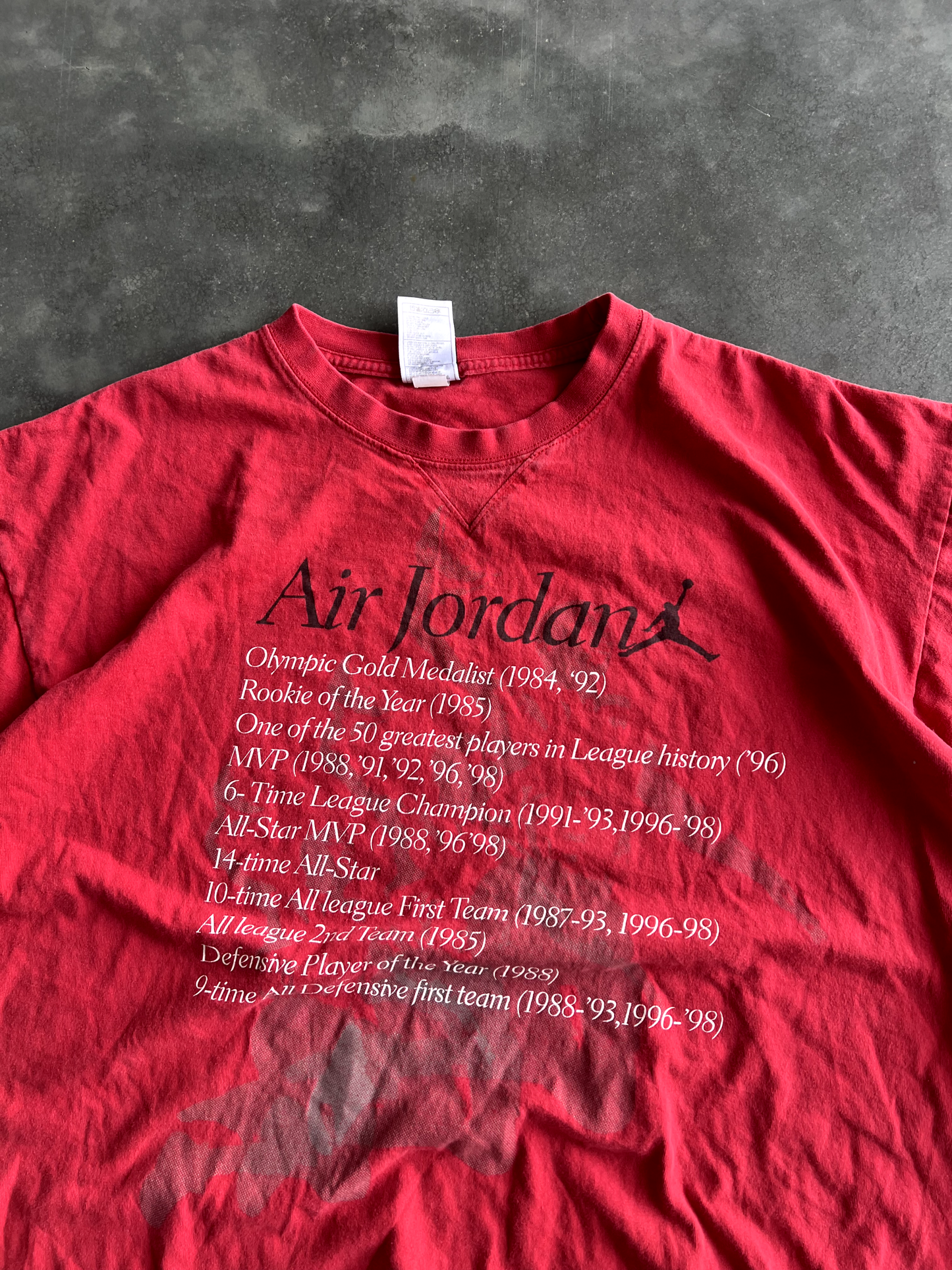 Vintage Red Air Jordan Tee - XL