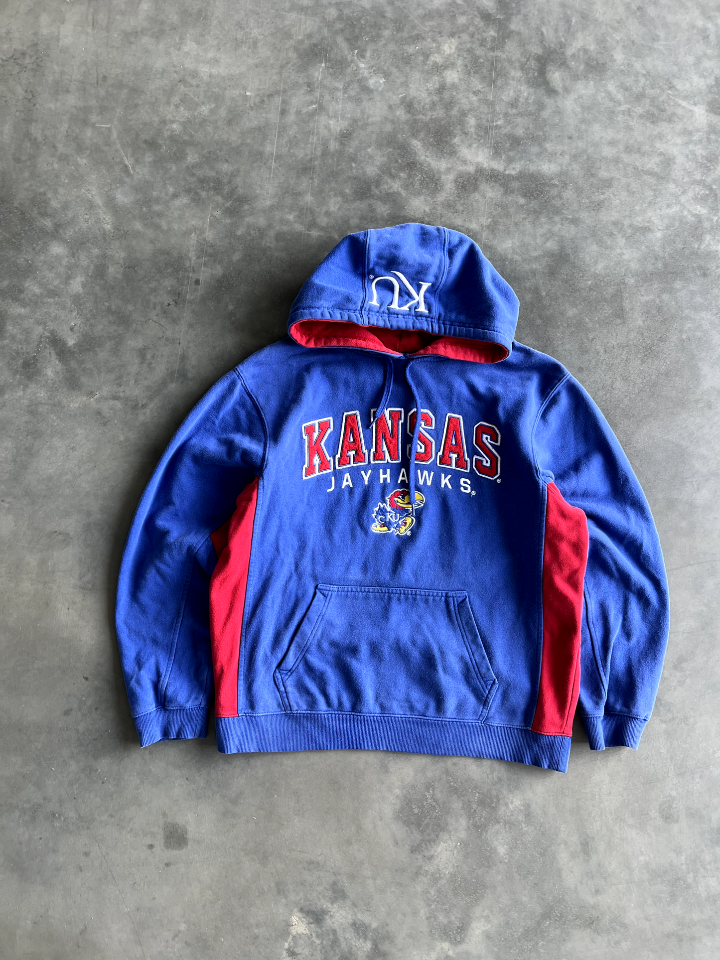 Vintage Blue Kansas Hoodie - XL