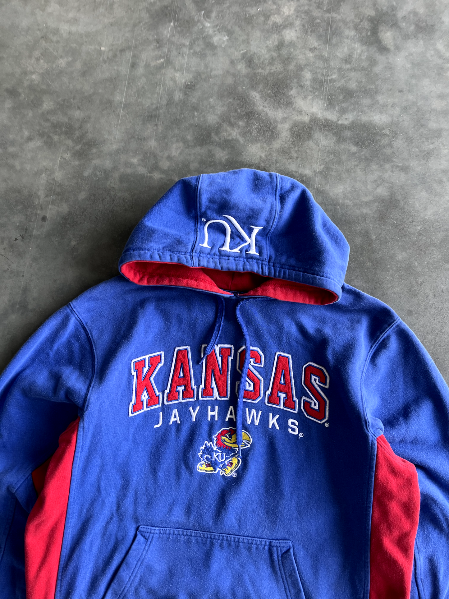 Vintage Blue Kansas Hoodie - XL