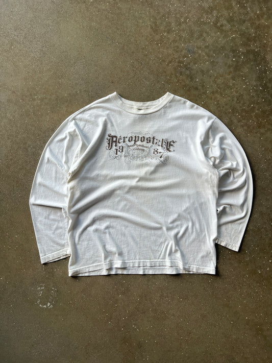 Vintage Cream Aeropostal Long Sleeve Shirt - XL