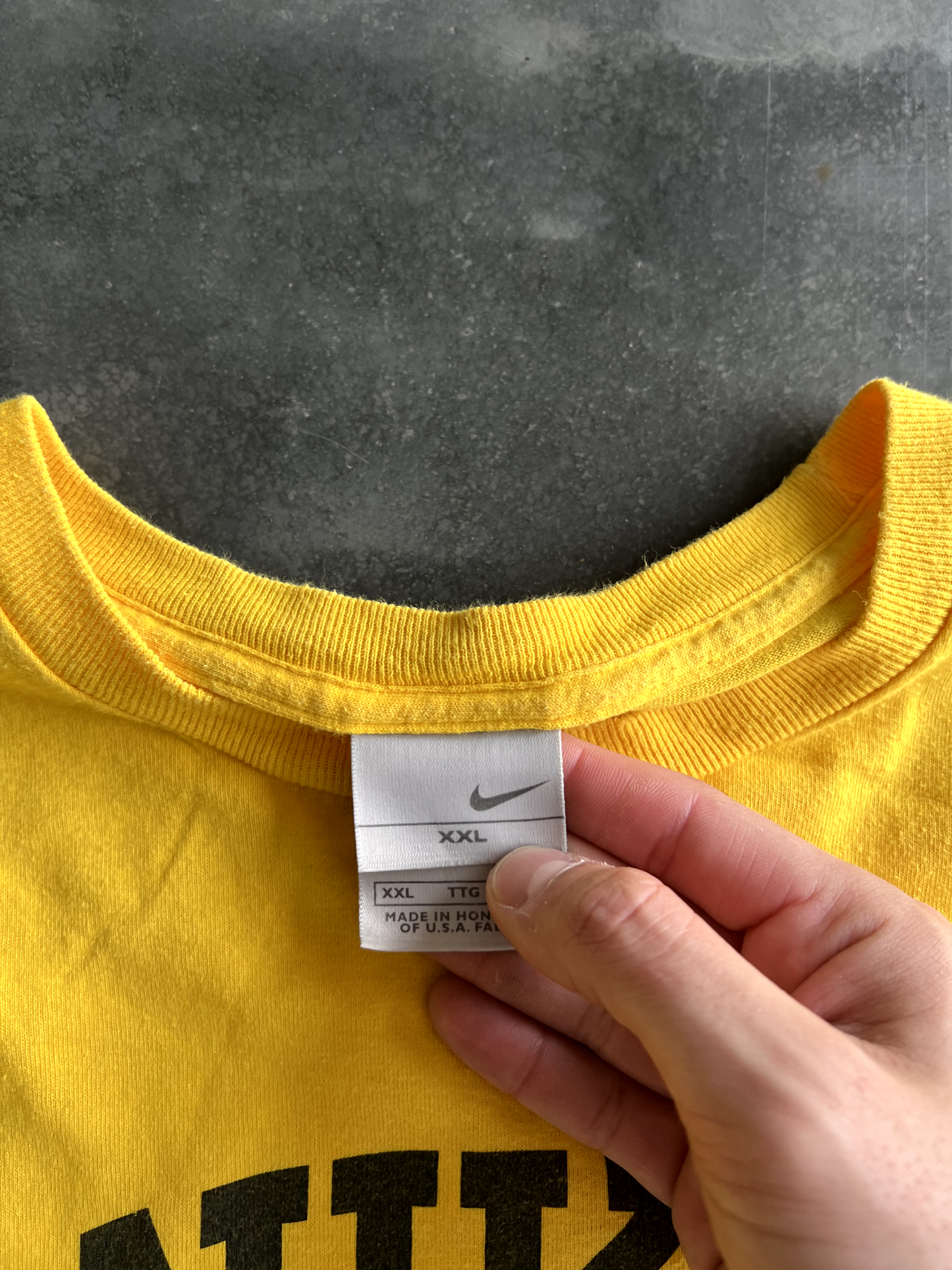 Vintage Yellow Nike Tee - XXL