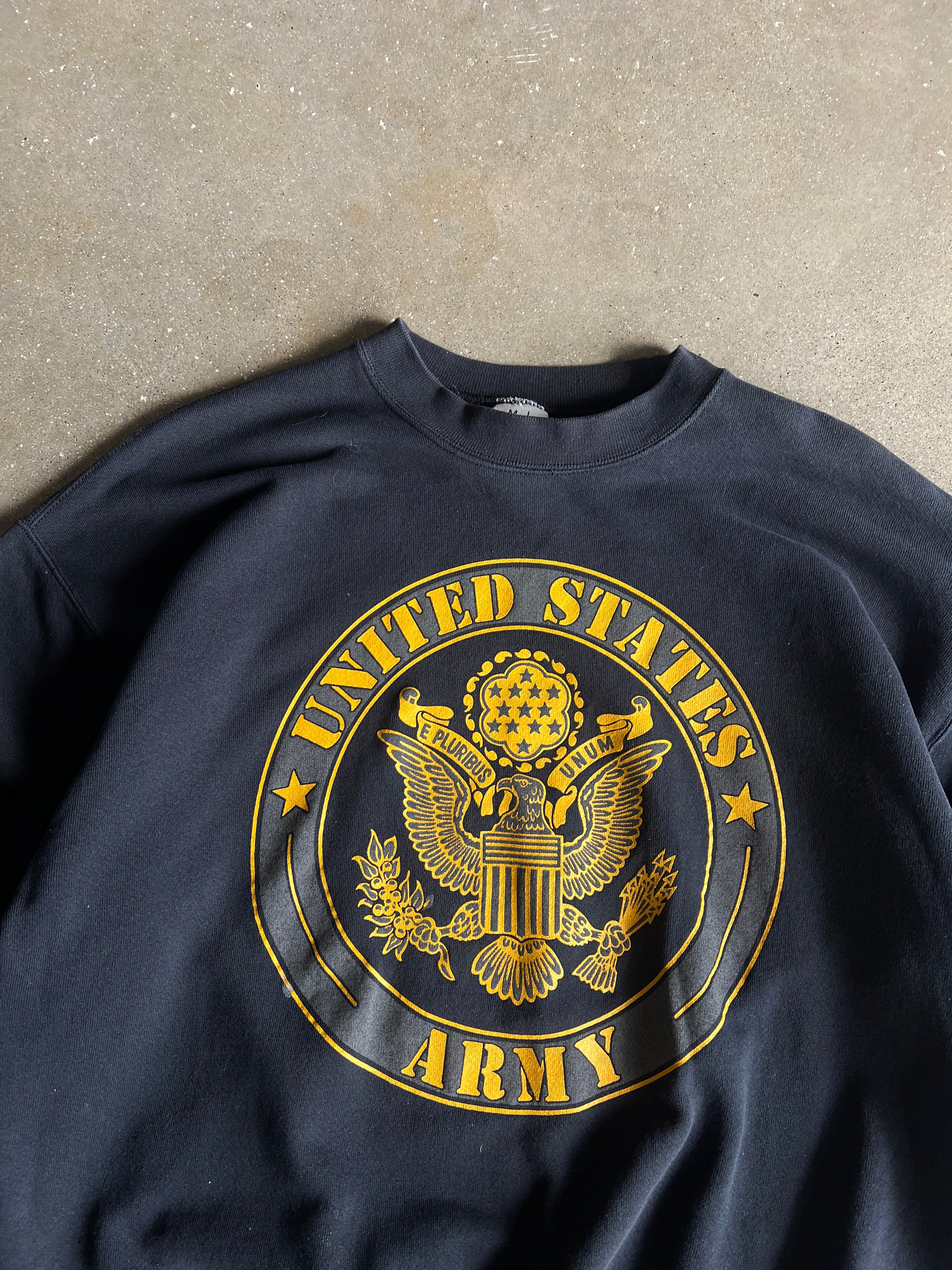Vintage Black United States Army Crew - XL
