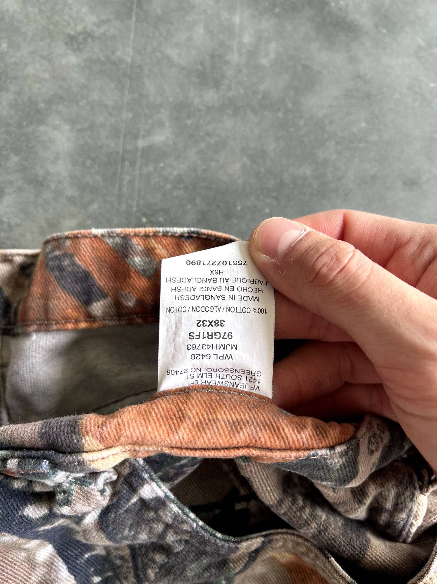 Vintage Camo Wrangler Pants - 38x32