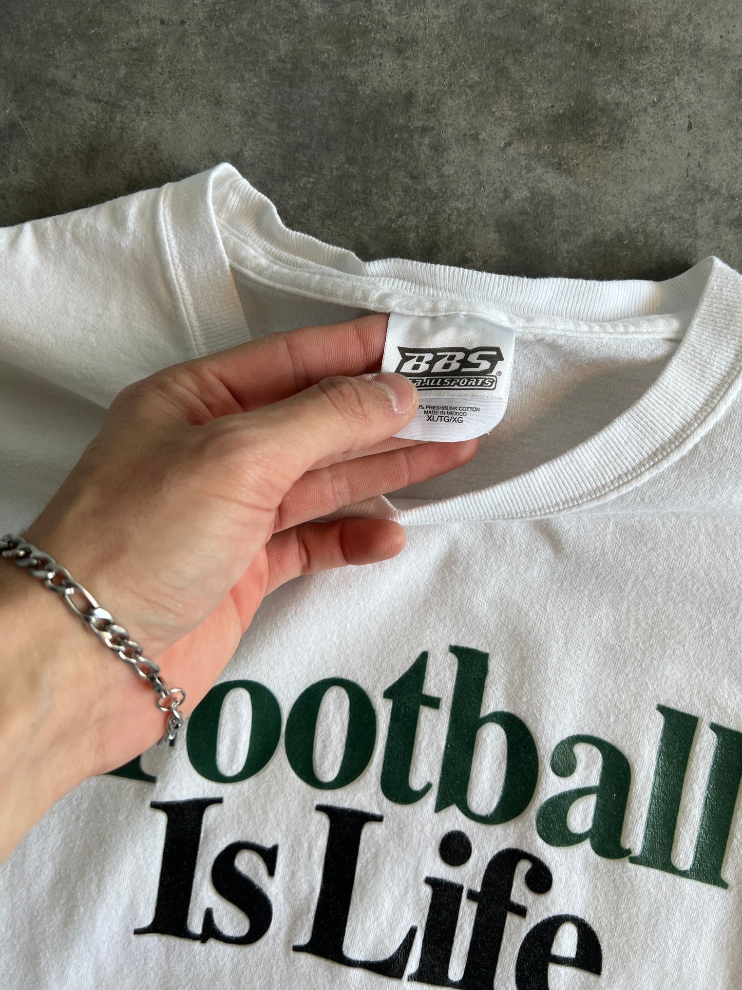 Vintage 90s Football Is Life Shirt - XL/XXL