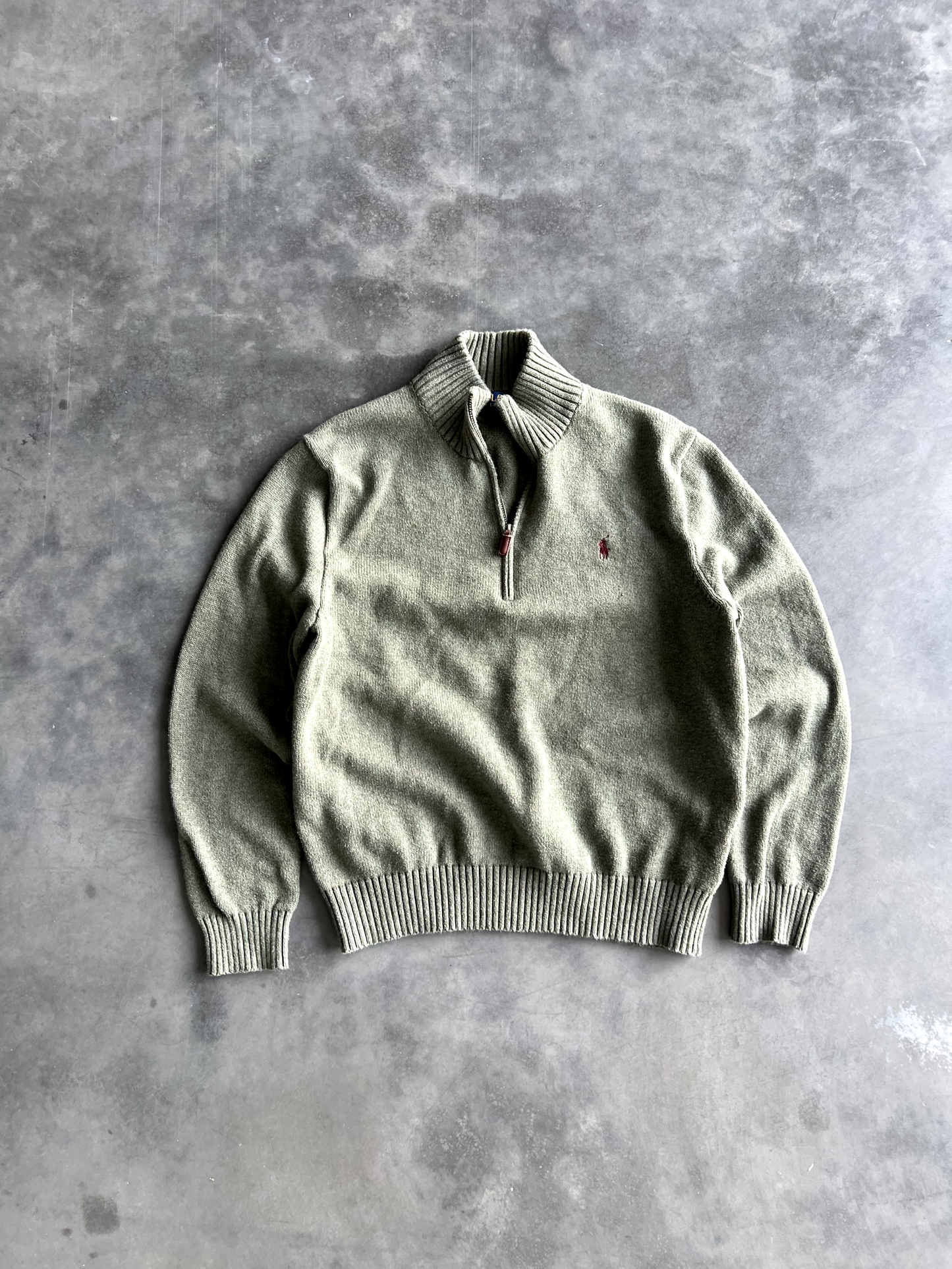 Vintage Green Turtleneck Long Sleeve - L