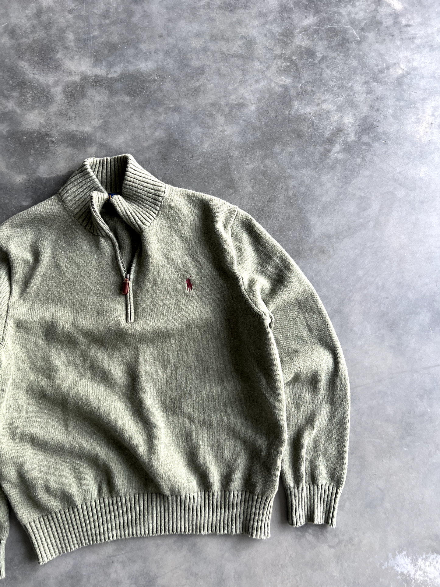 Vintage Green Turtleneck Long Sleeve - L