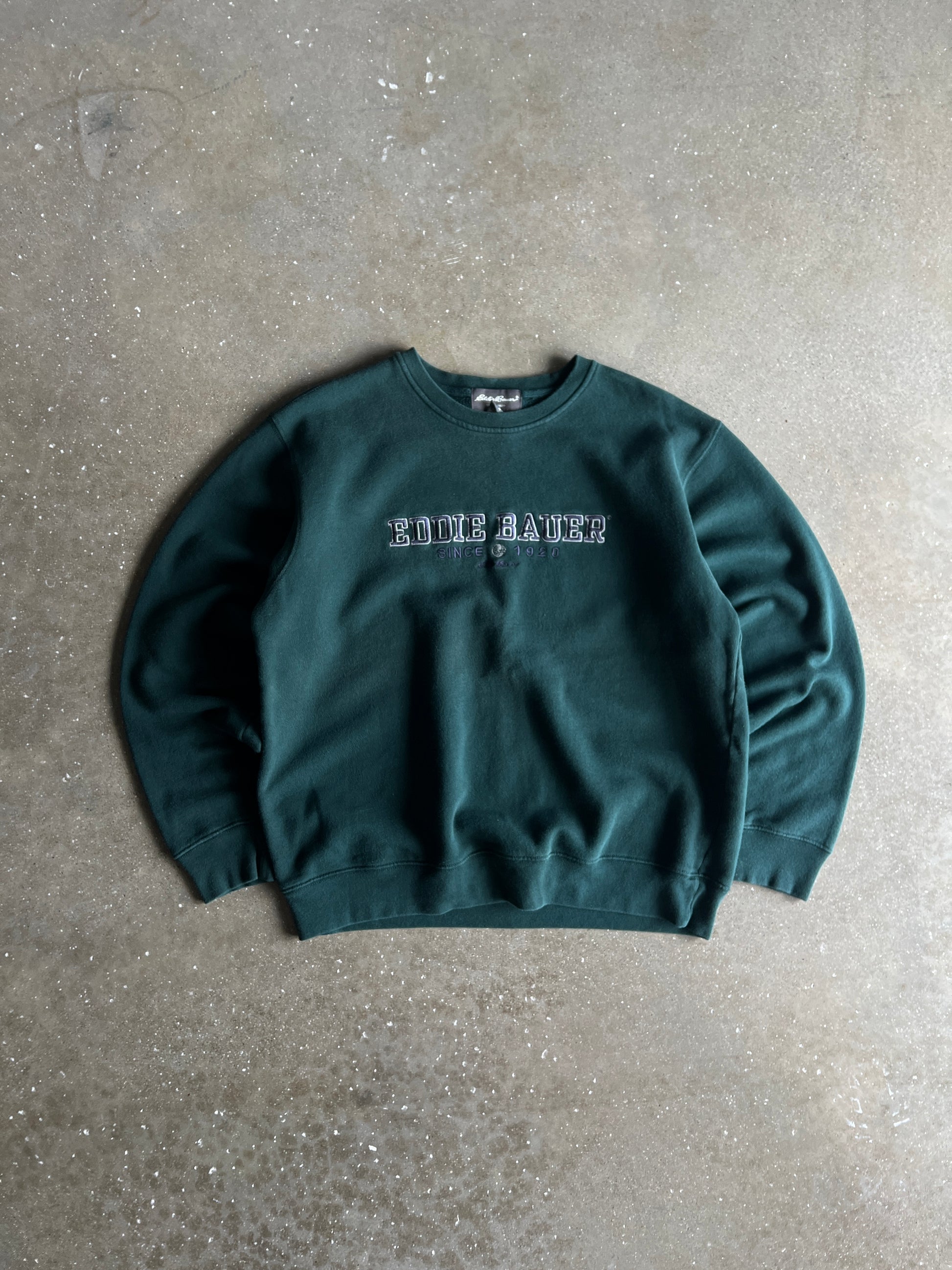 Vintage Emerald Green Eddie Baure Crew - M