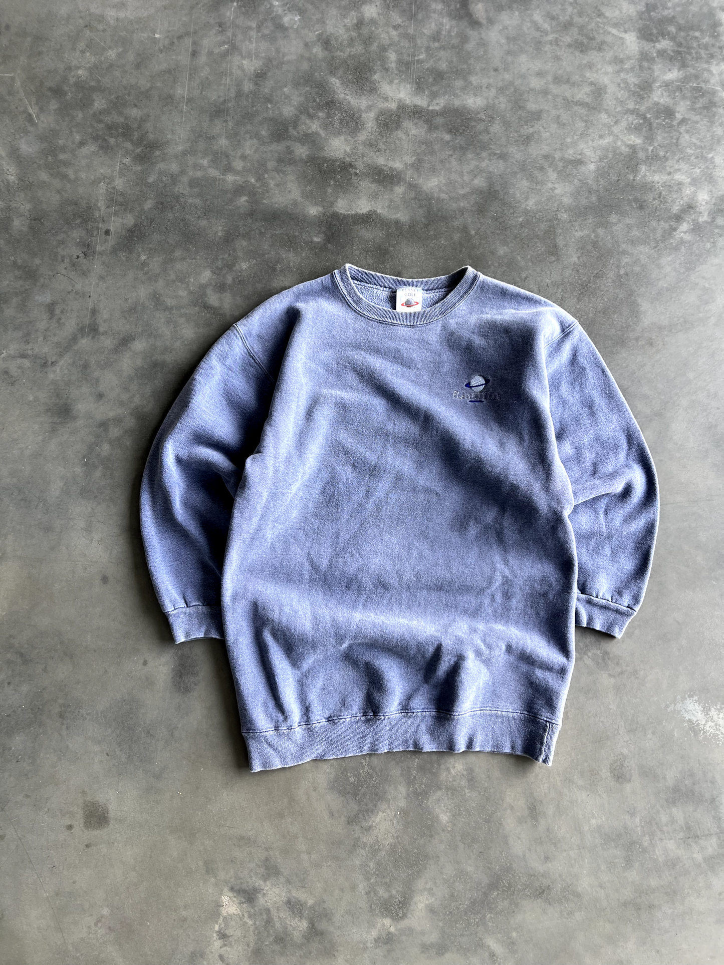 Vintage Blue Planet Golf Long Sleeve - L